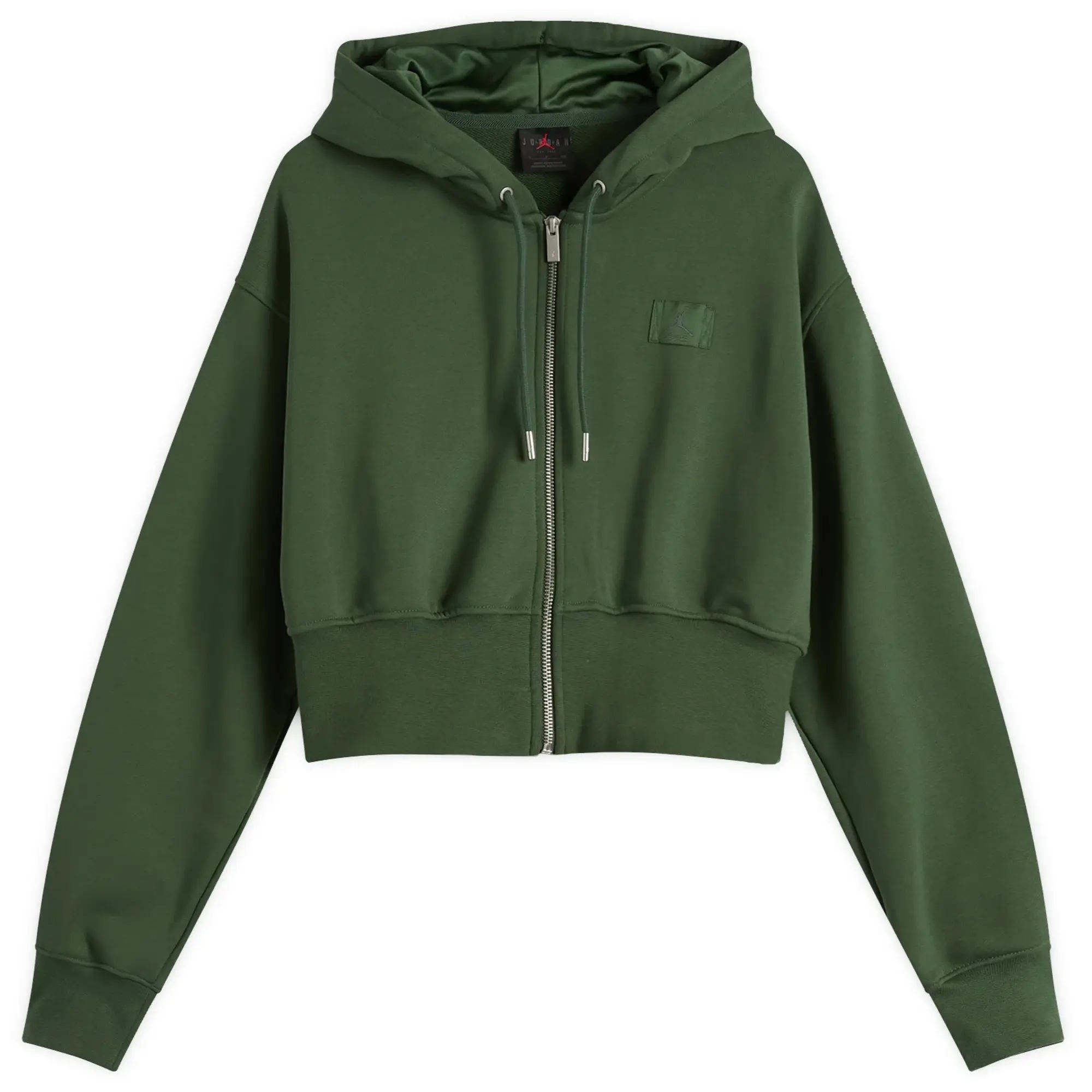 Air Jordan Women's Flight Fleece Crop Hoodie Fir/Green