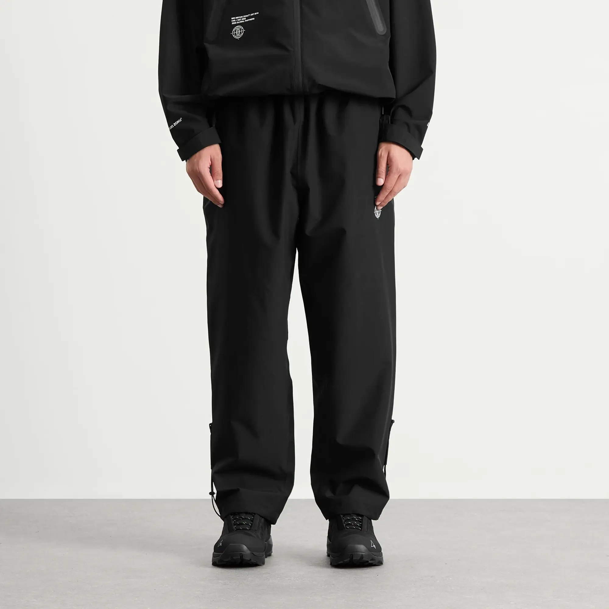 END. x MKI Men's 152010 Shell Track Pants Black