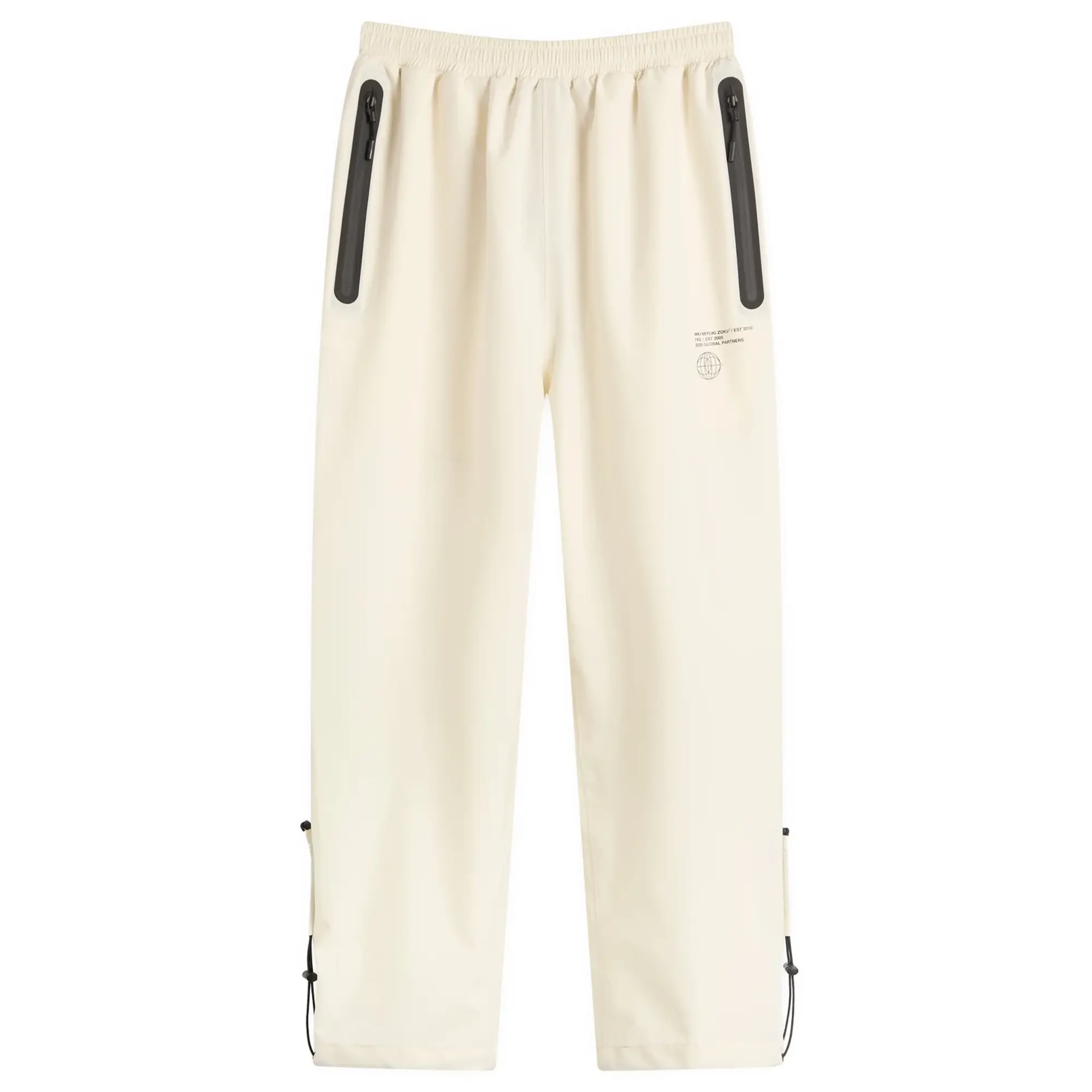END. x MKI Men's 152010 Shell Track Pants Parchment