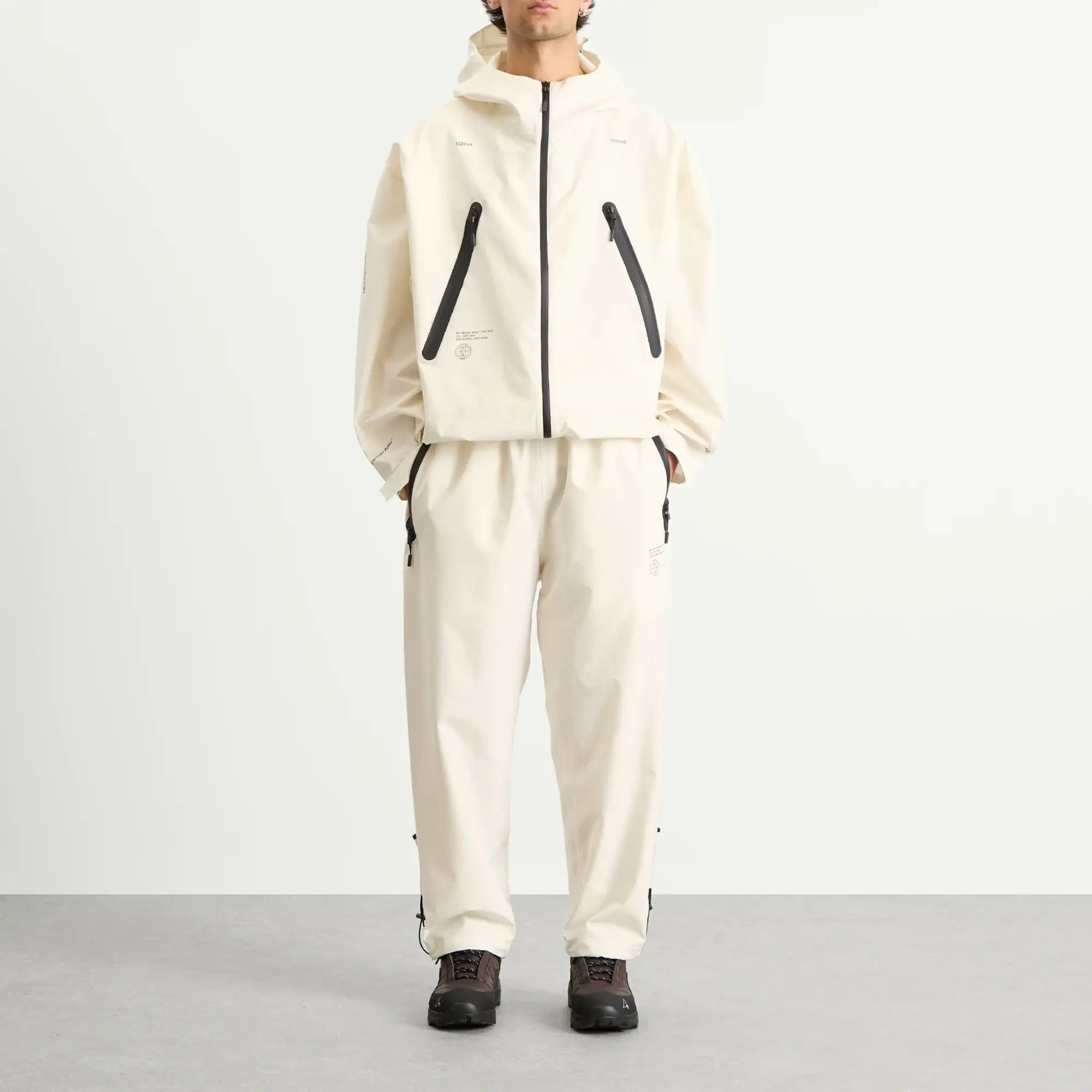 END. x MKI Men's 152010 Shell Track Pants Parchment