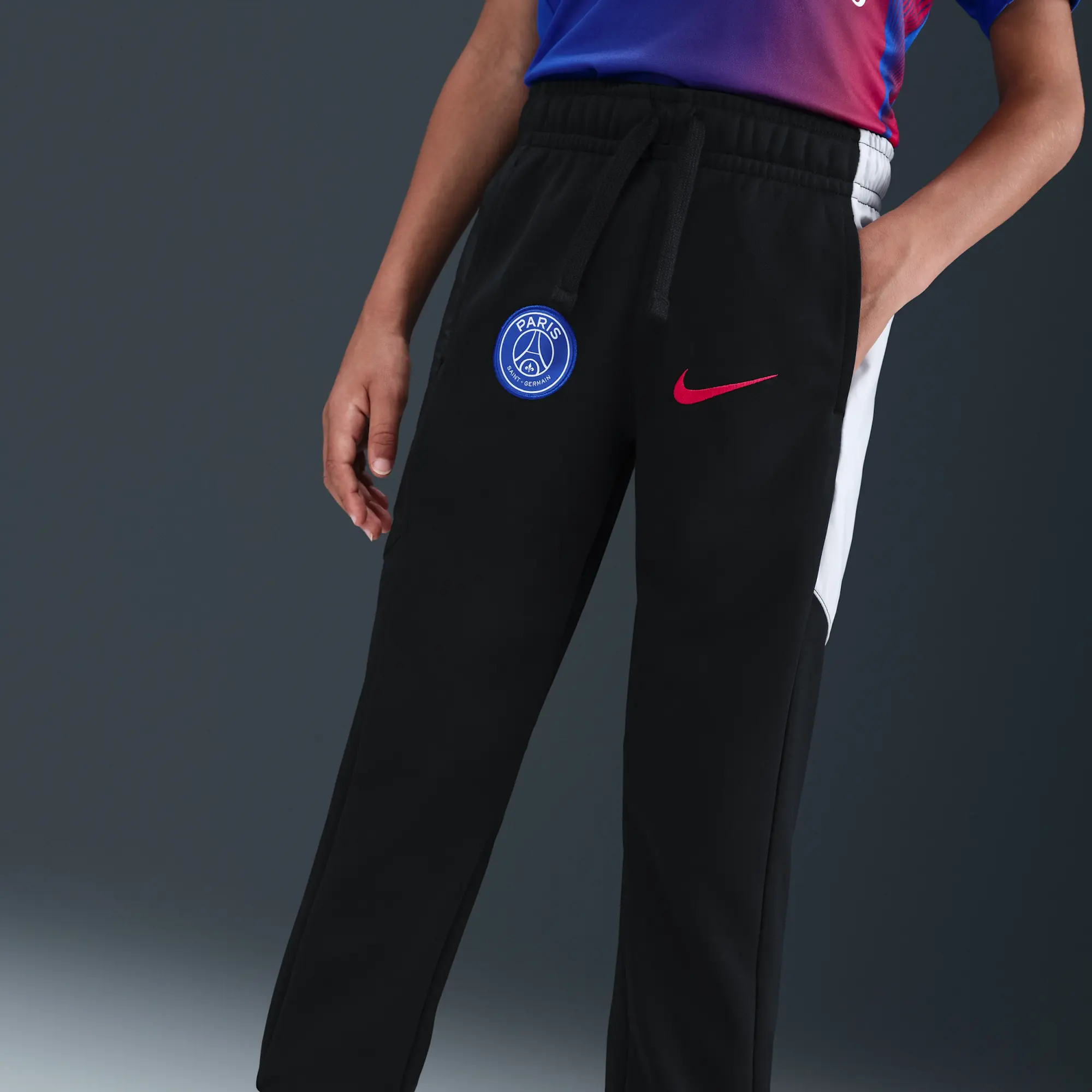 Paris Saint-Germain Third Older Kids' Nike Total 90 Football Woven Tracksuit - Black - Polyester