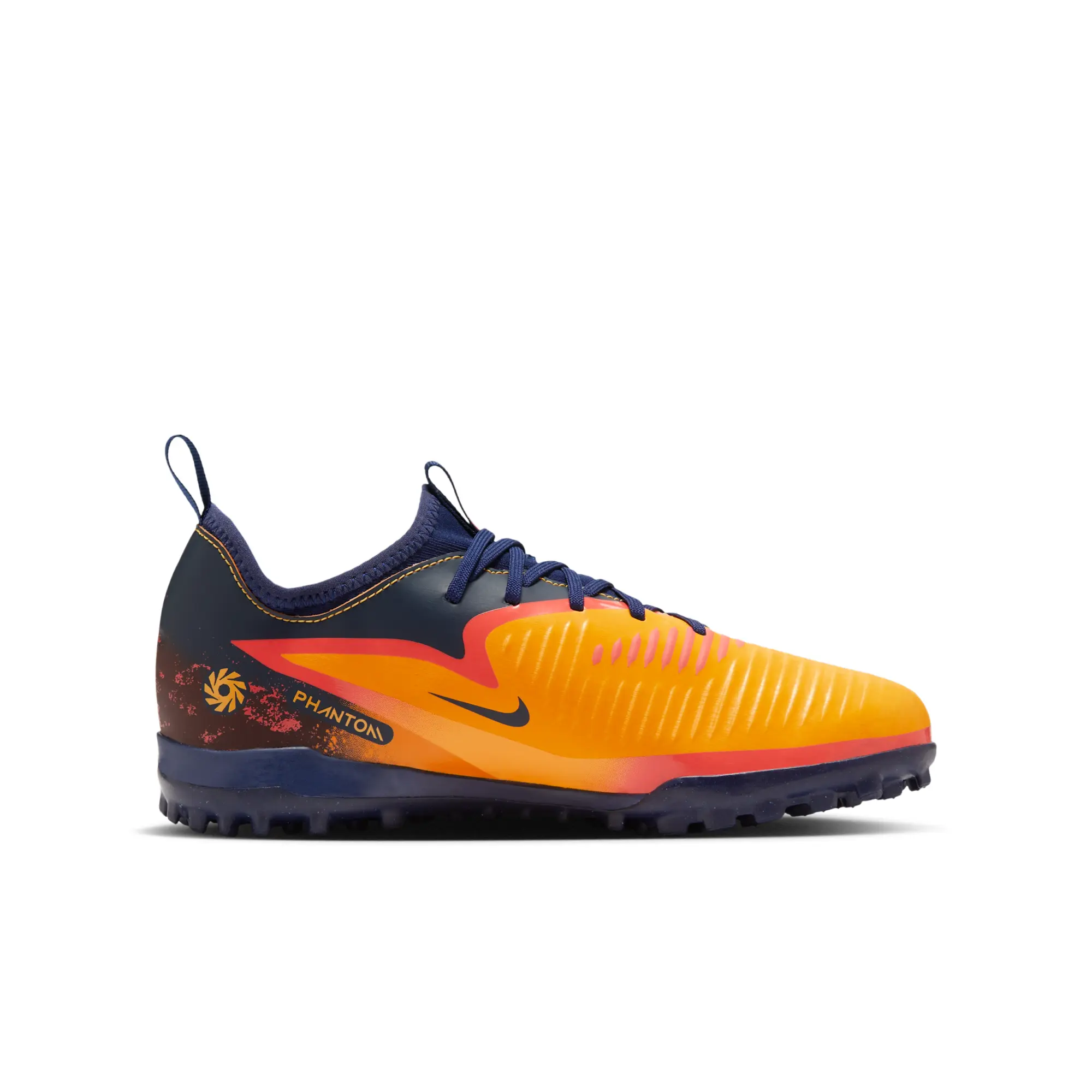 Nike Jr. Phantom 6 Low Academy 'Erling Haaland' Older Kids' Turf Football Shoe - Orange