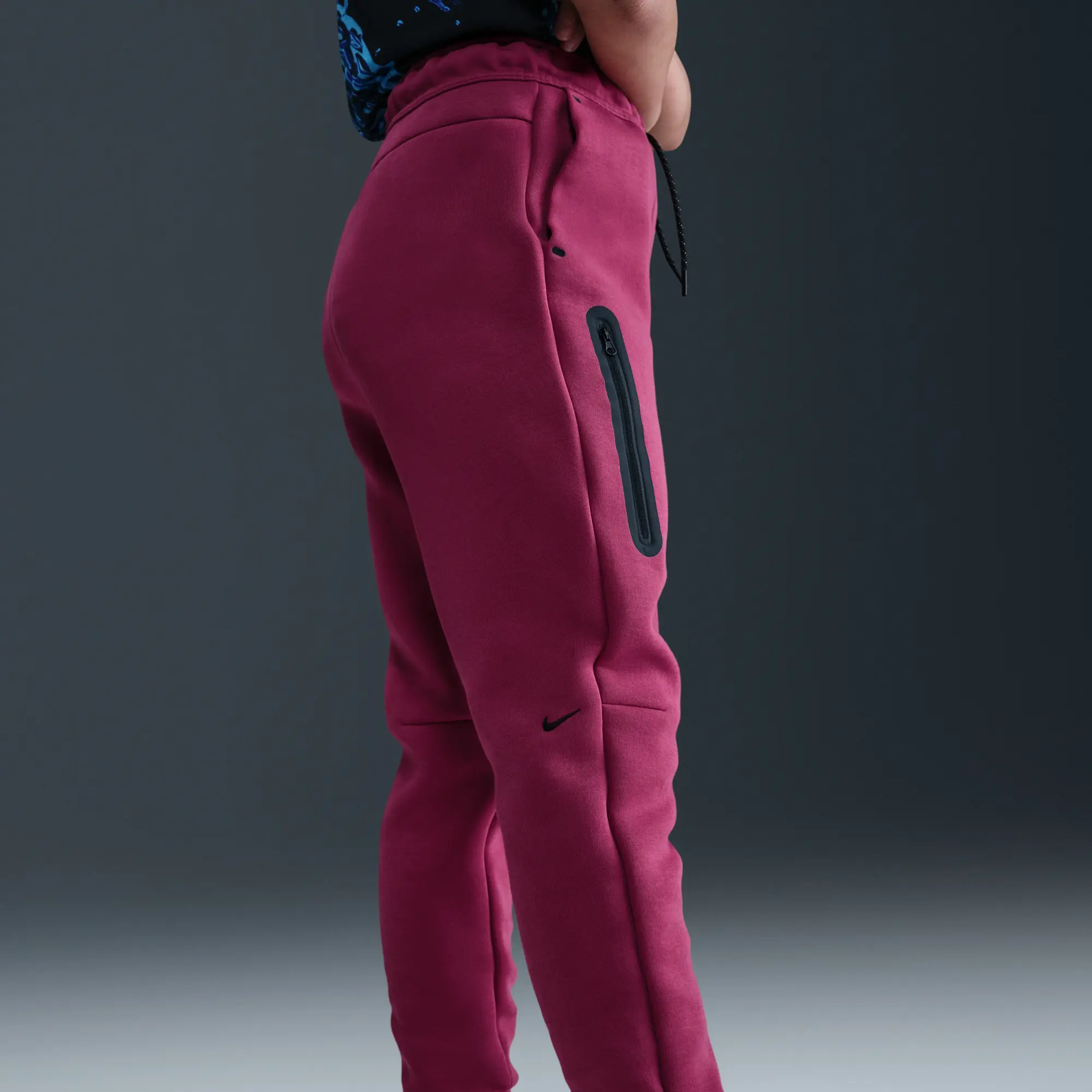 Nike Sportswear Tech Fleece Girls' Joggers - Purple - Cotton/Polyester