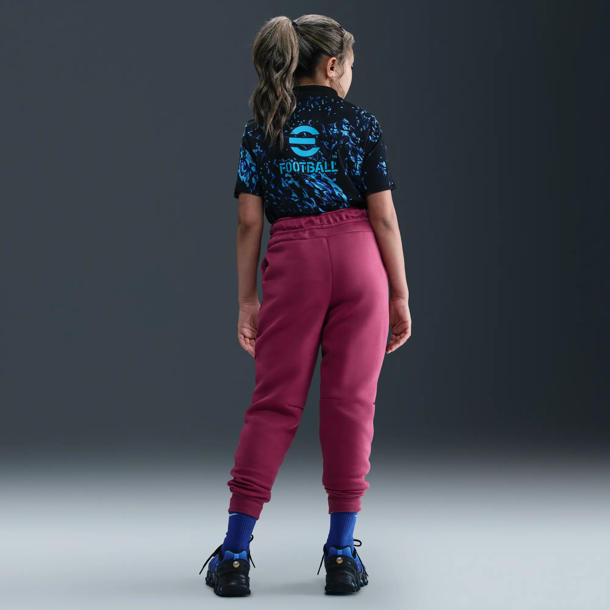 Nike Sportswear Tech Fleece Girls' Joggers - Purple - Cotton/Polyester