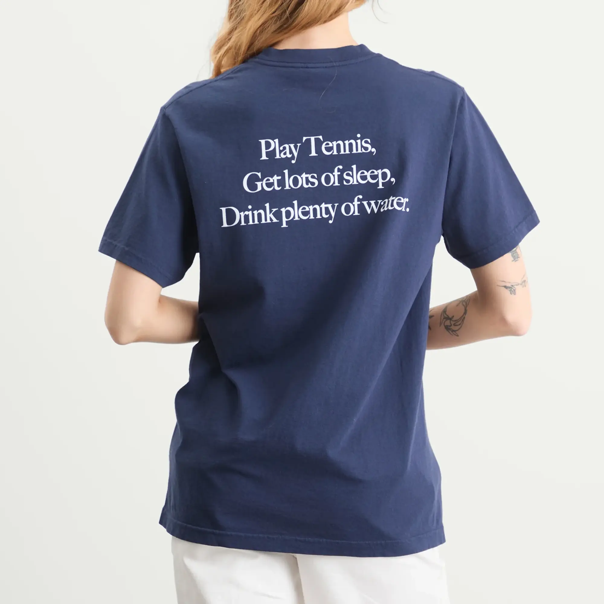 Sporty & Rich Women's Play Tennis T-Shirt Dark Navy