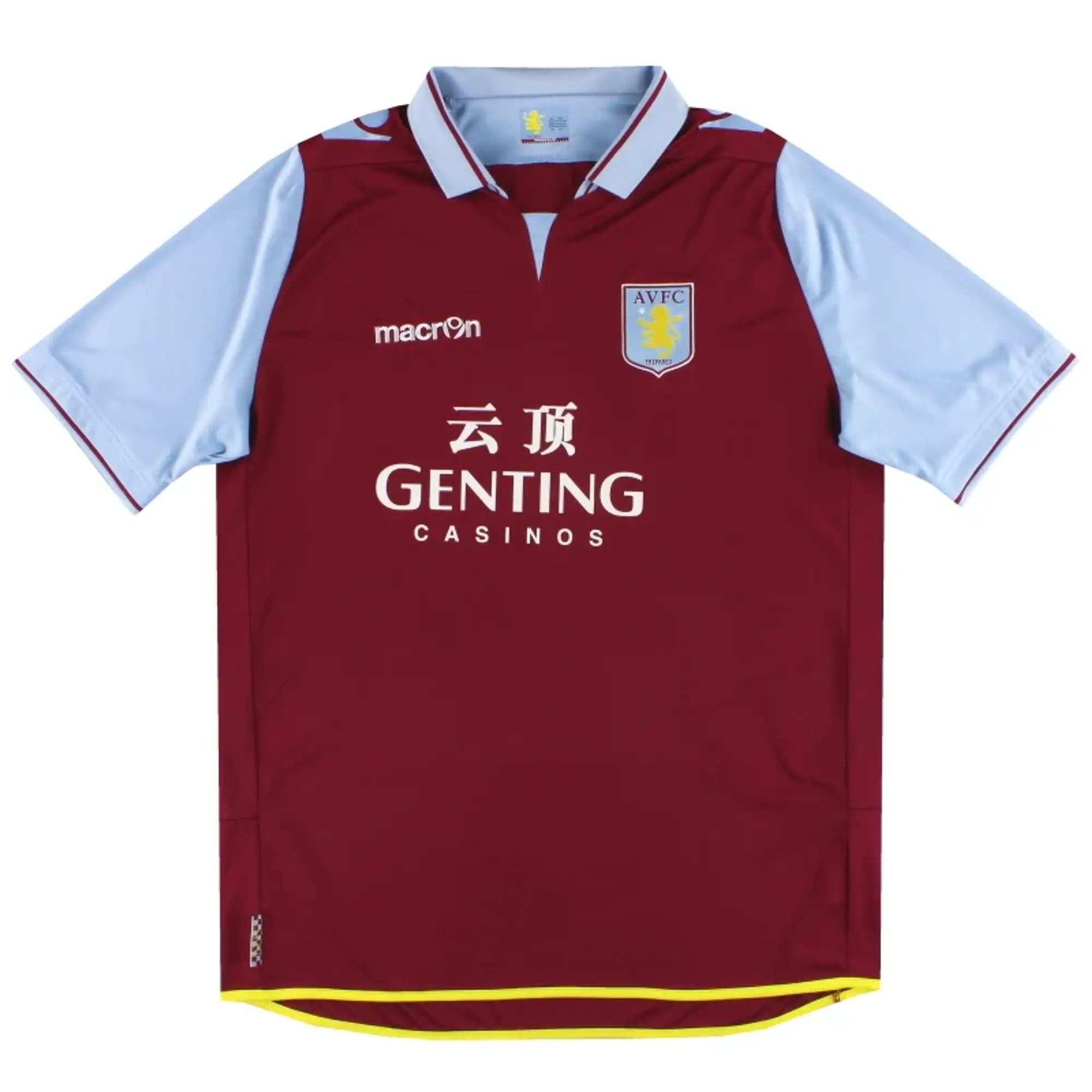 2012-13 Aston Villa Macron Home Shirt XXXL - Aston Villa / Excellent 