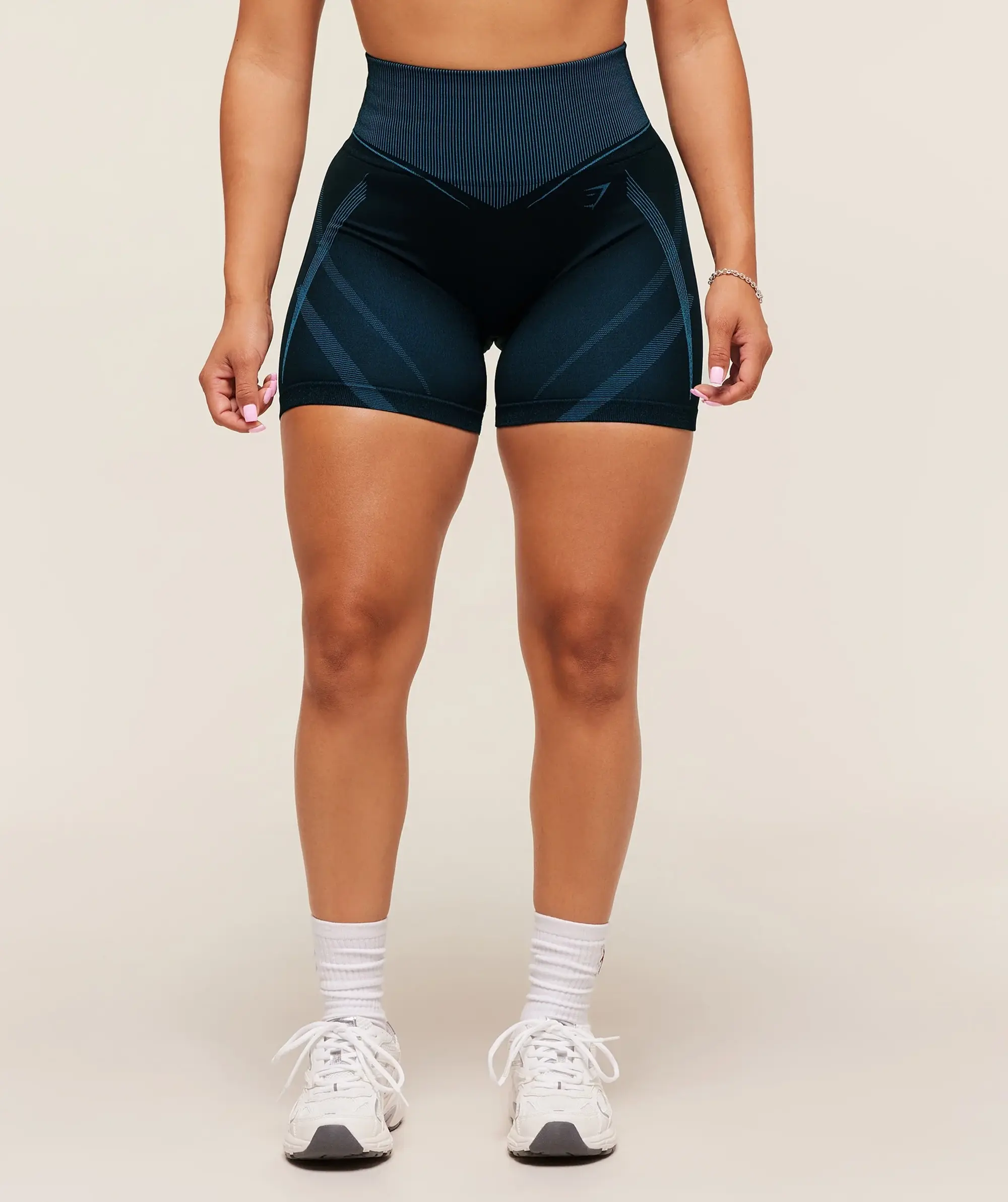  x Analis Seamless Shorts - Midnight Blue/Lats Blue