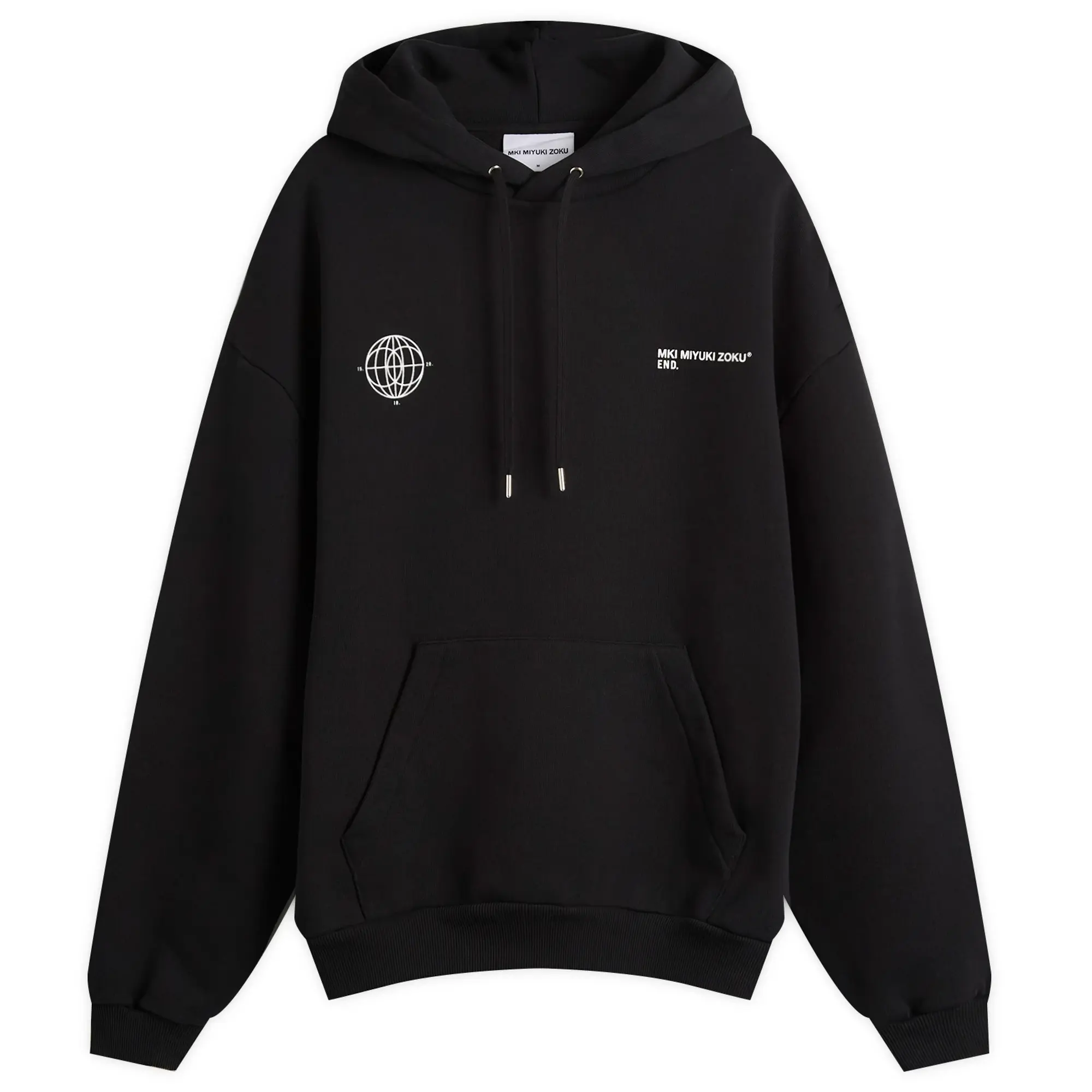 END. x MKI Men's 152010 Globe Hoodie Black