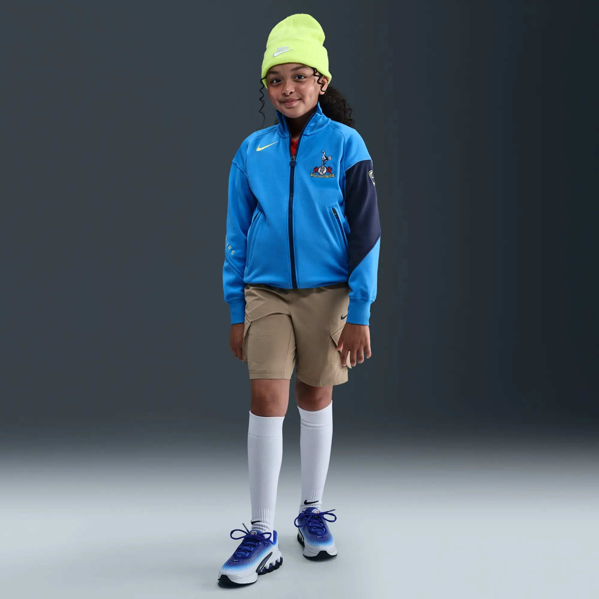 Tottenham Hotspur Academy Pro Third Older Kids' Nike Dri-FIT Total 90 Football Anthem Jacket - Blue - Polyester