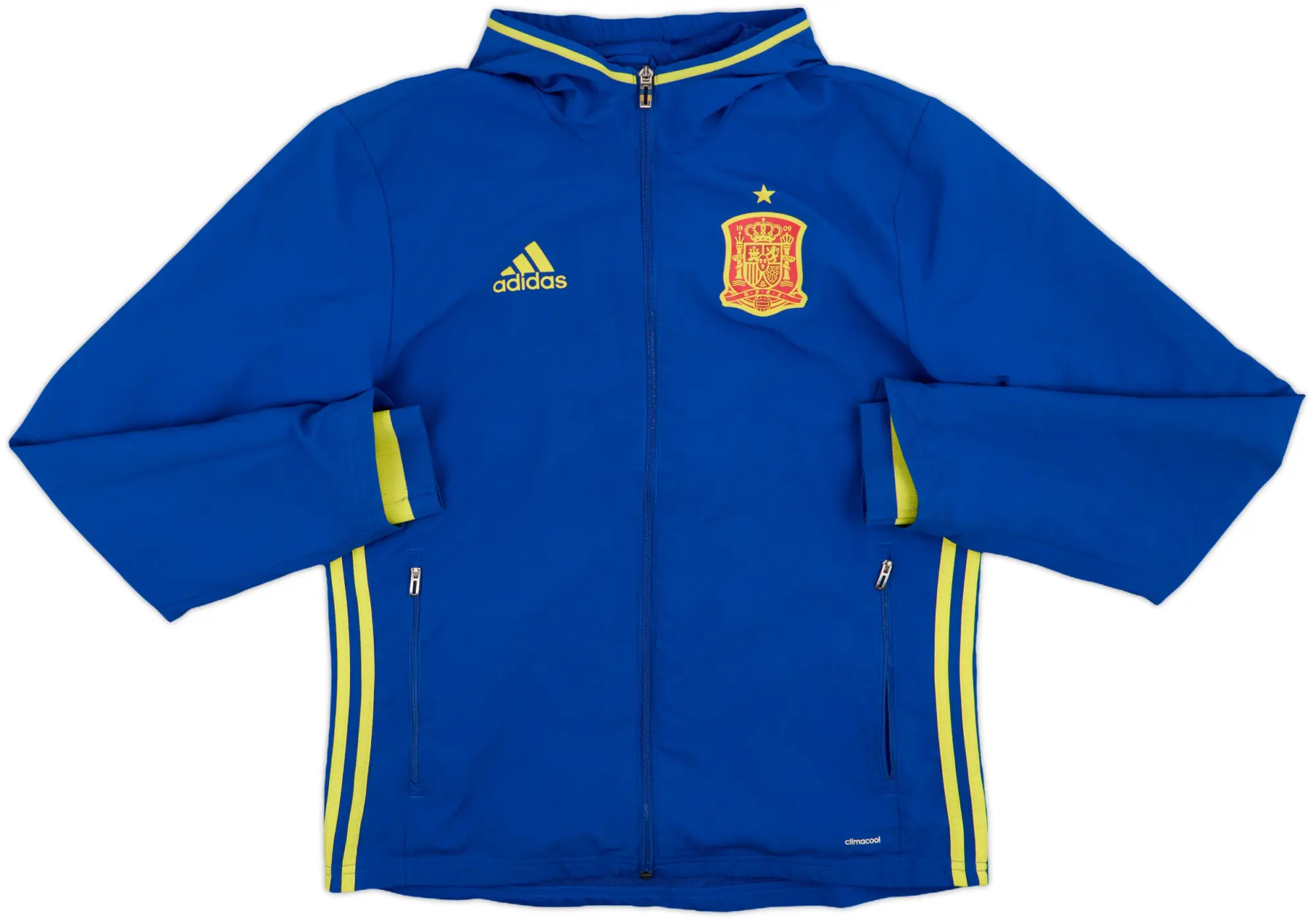 2014-15 Spain adidas Hooded Track Jacket - 5/10 - (M)