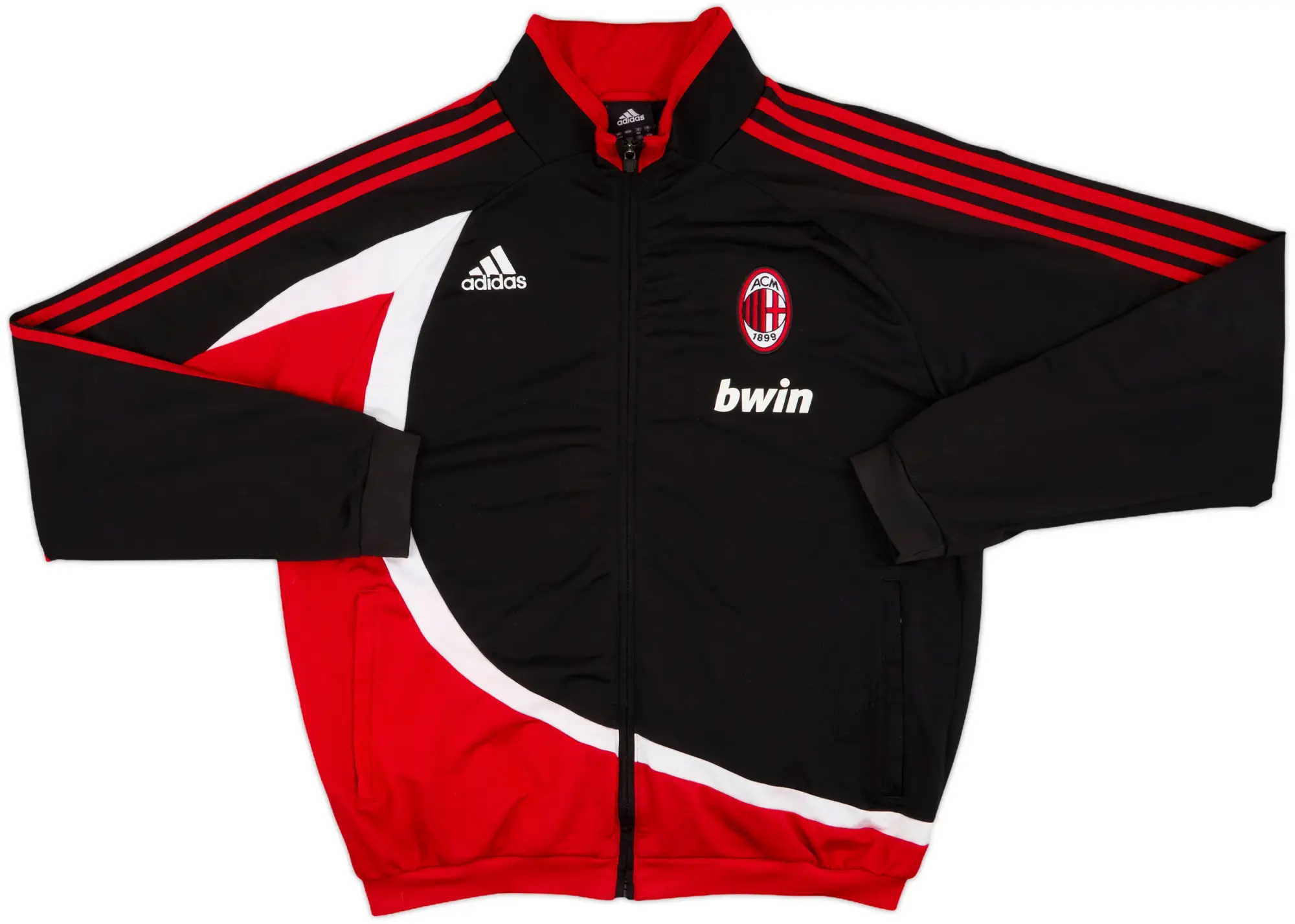 2007-08 AC Milan adidas Track Jacket - 7/10 - (L)