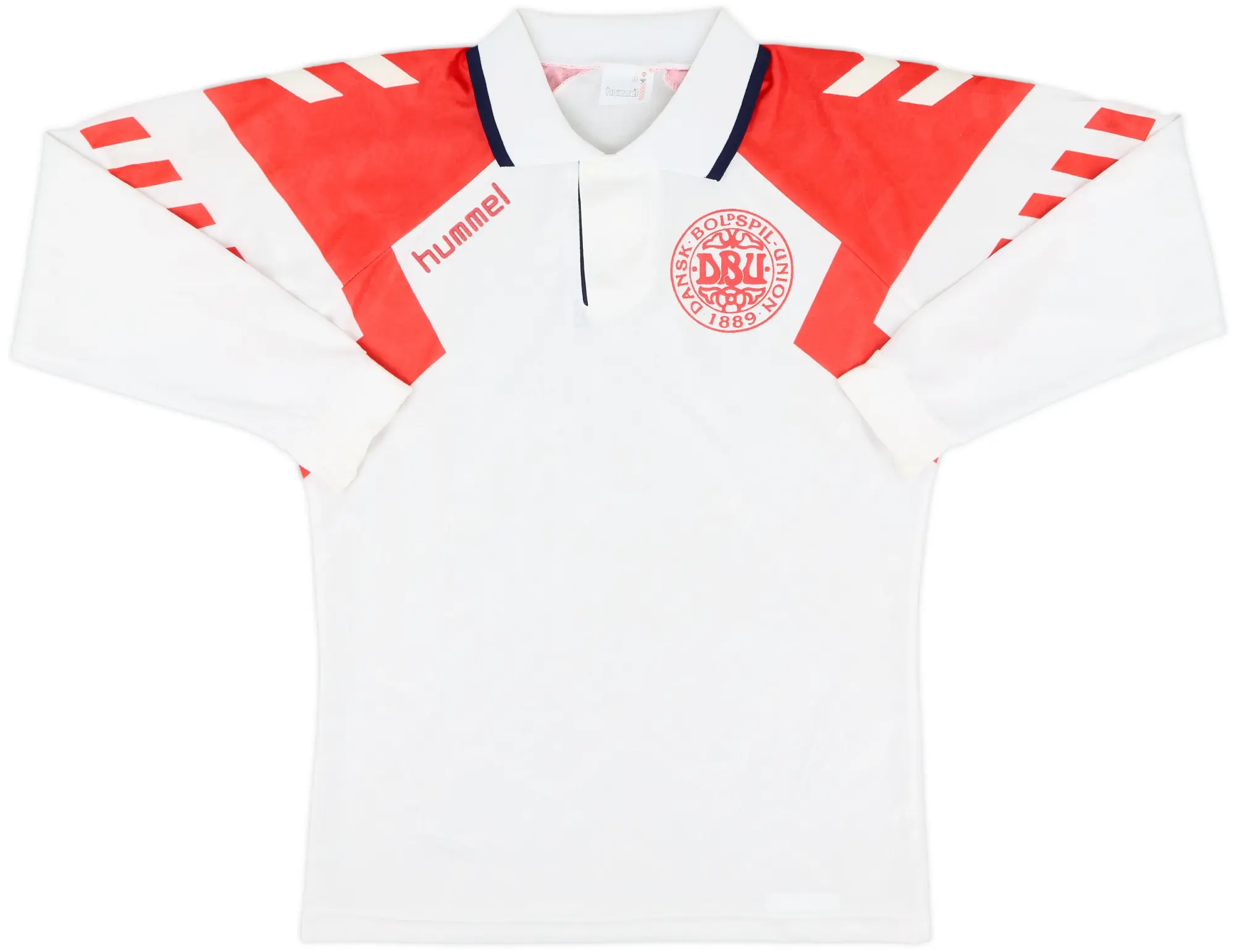 Hummel Denmark Mens LS Away Shirt 1992