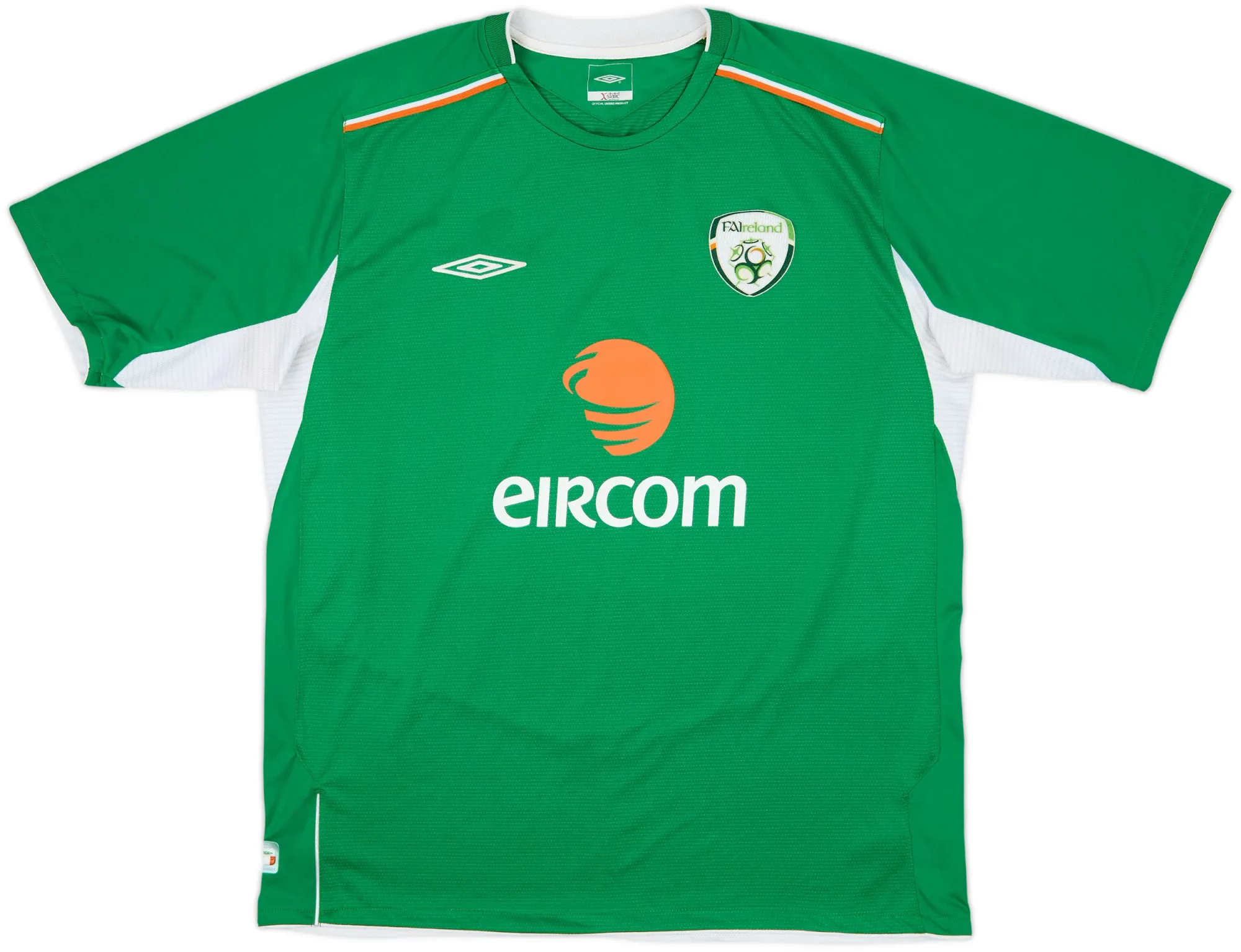 Umbro Republic of Ireland Mens SS Home Shirt 2004