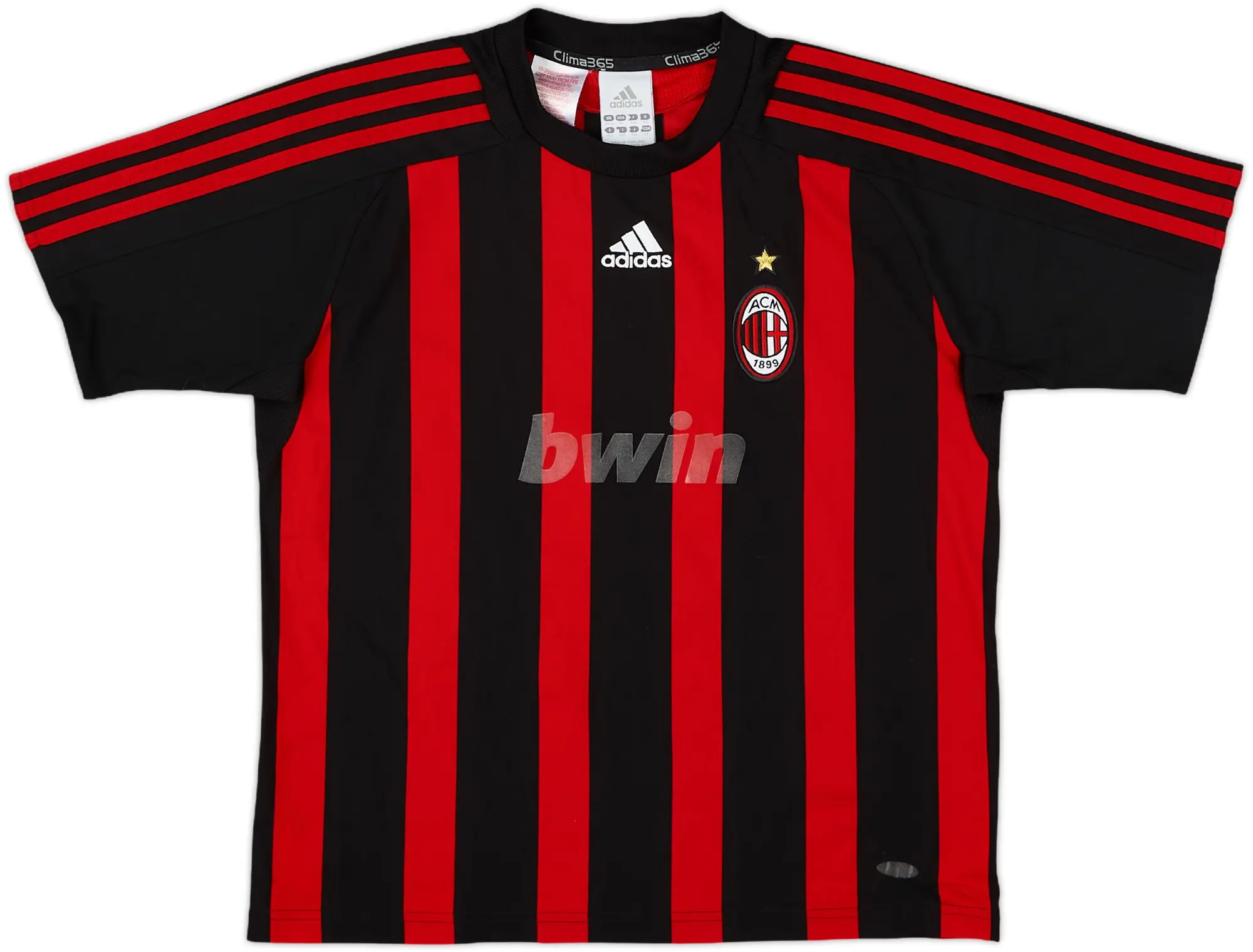 adidas AC Milan Boys SS Home Shirt 2008/09