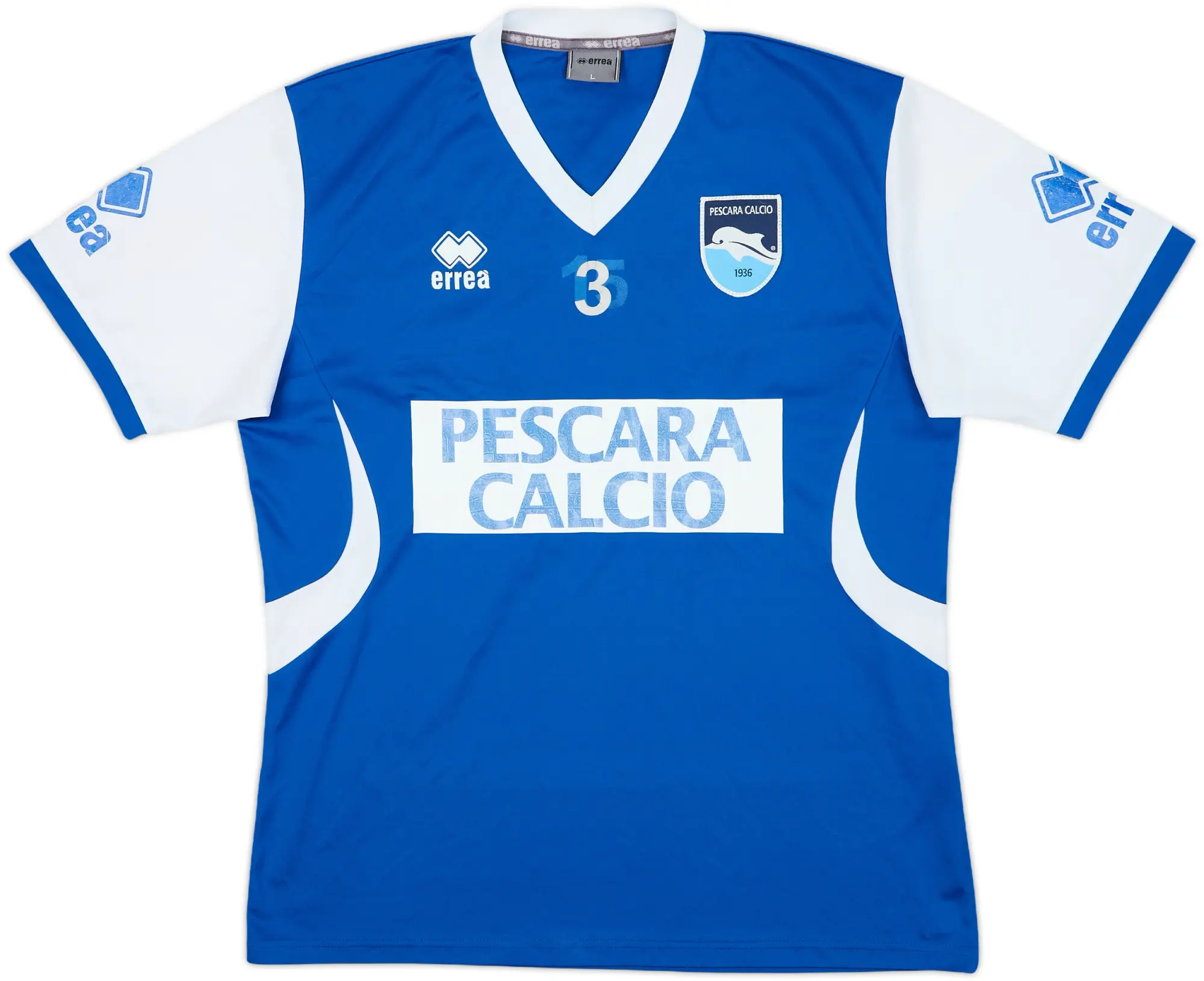 Errea Pescara Mens SS Player Issue Home Shirt 2011/12
