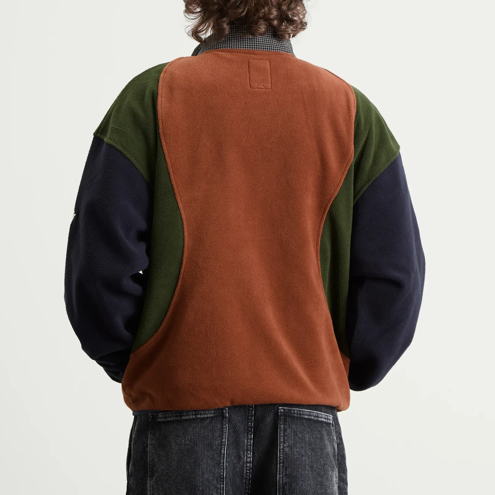 Brain Dead Men's Equipment Pullover Fleece Jacket Navy