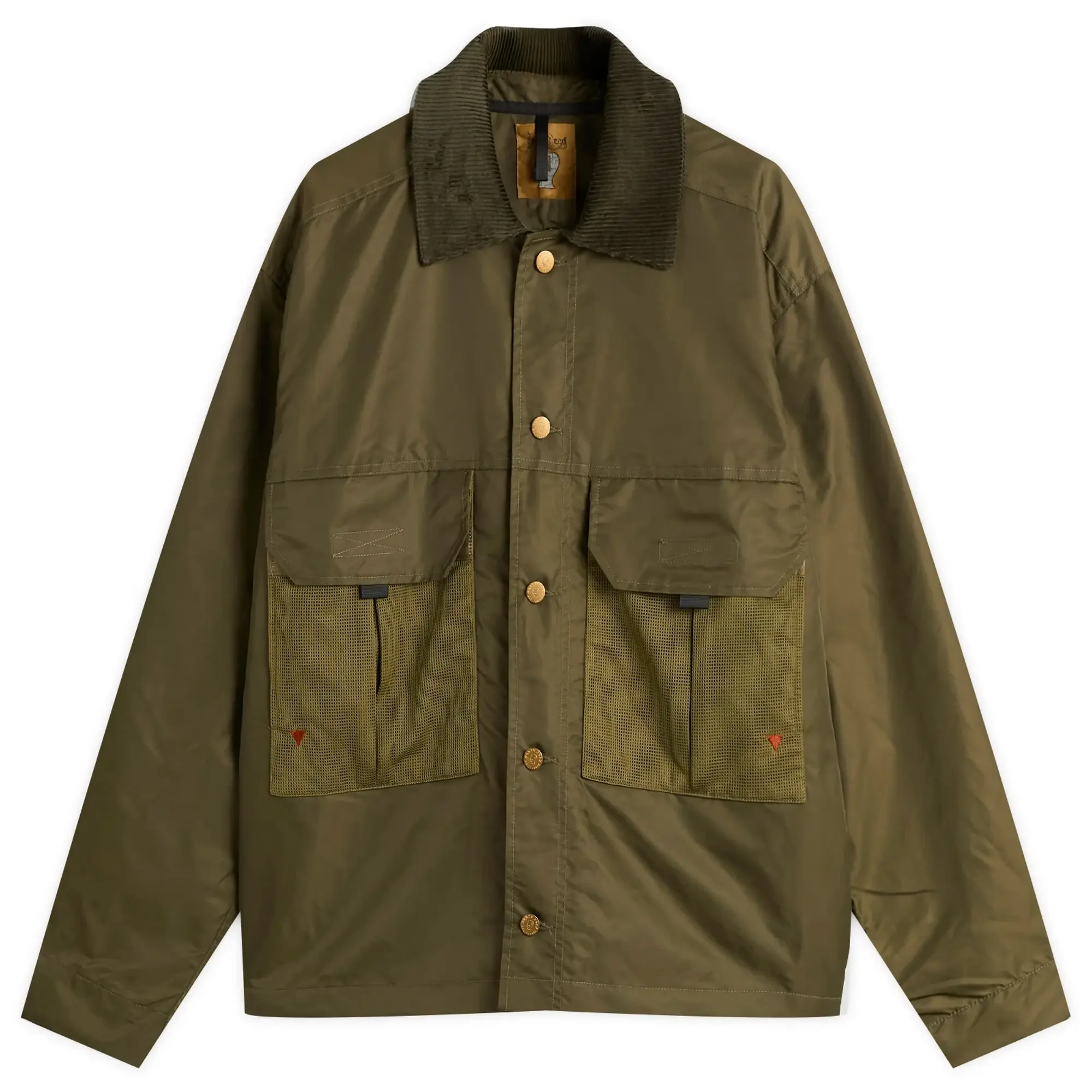 Brain Dead Men's Cropped Chore Jacket Green