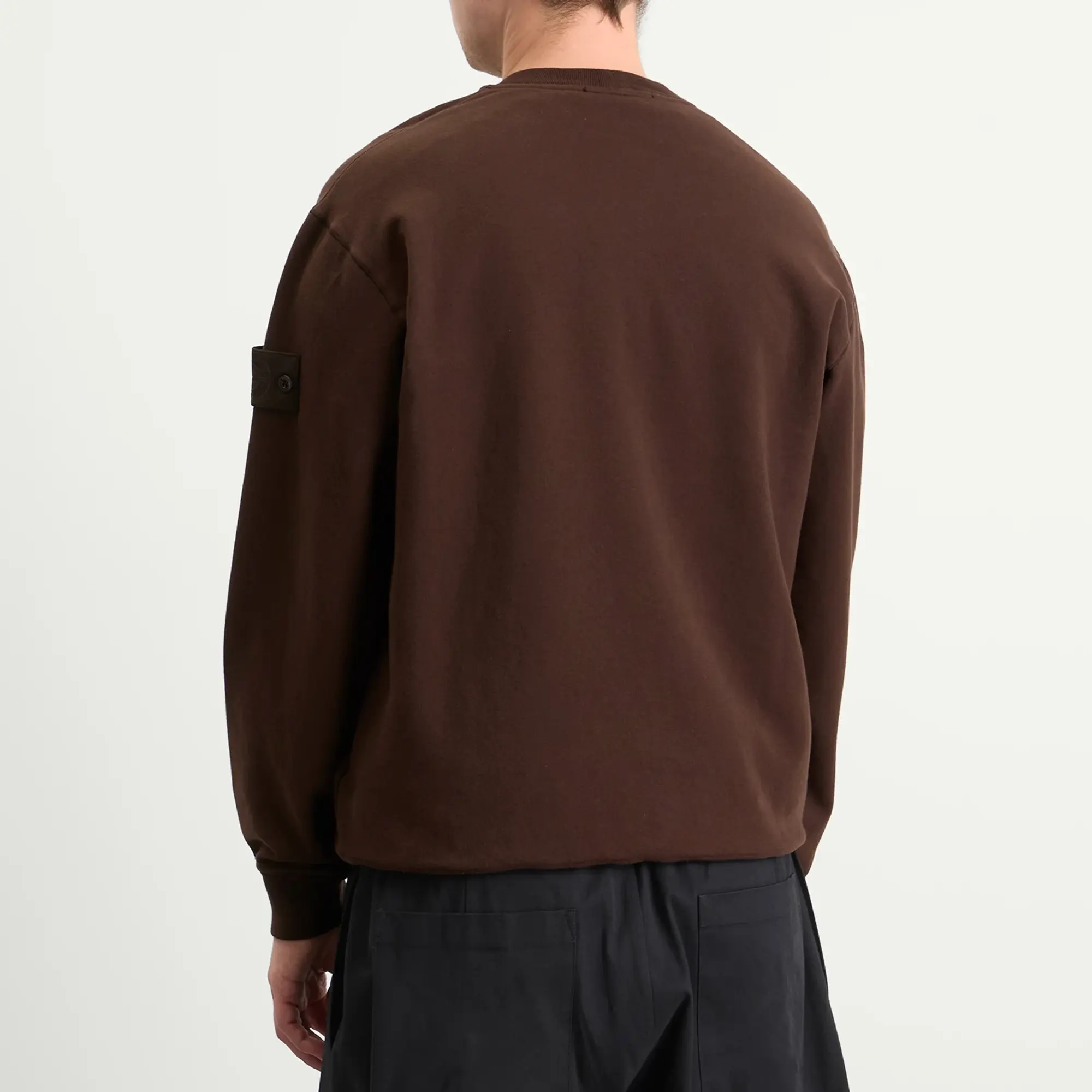 Stone Island Men's Ghost Crew Neck Sweatshirt Dark Brown