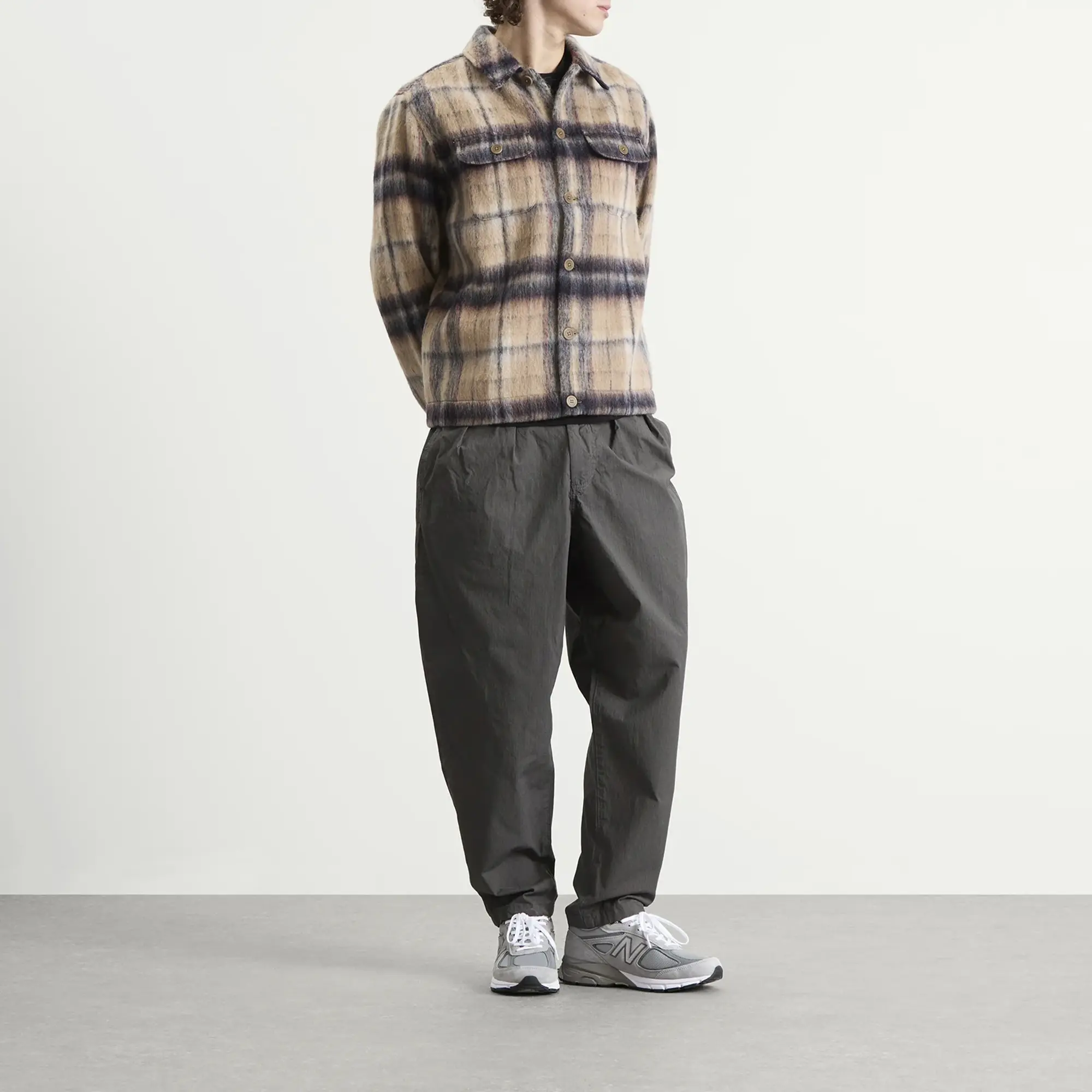 Kestin Men's Haston Jacket Oat Check Brushed Wool