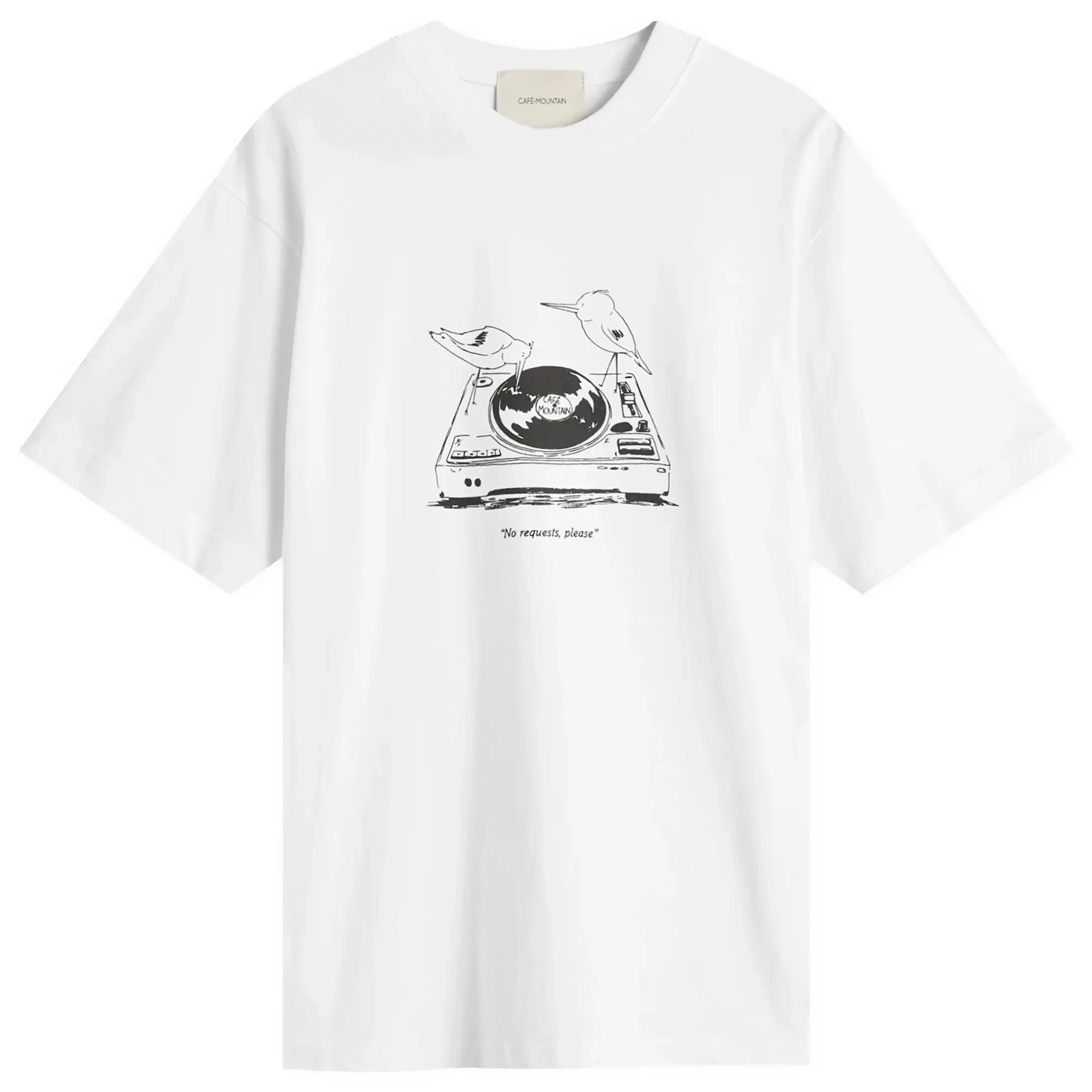 Café Mountain Men's No Requests T-Shirt Natural