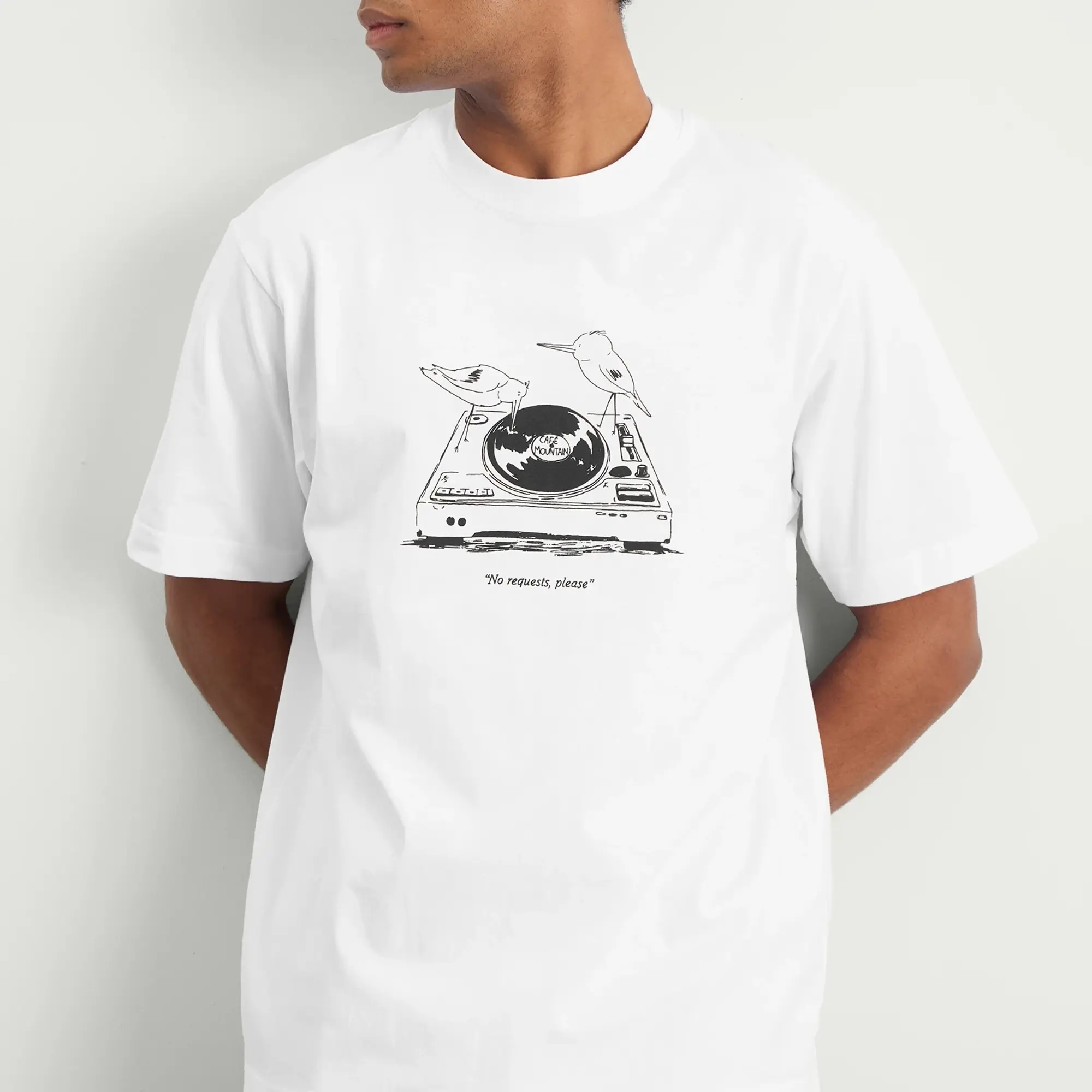 Café Mountain Men's No Requests T-Shirt Natural