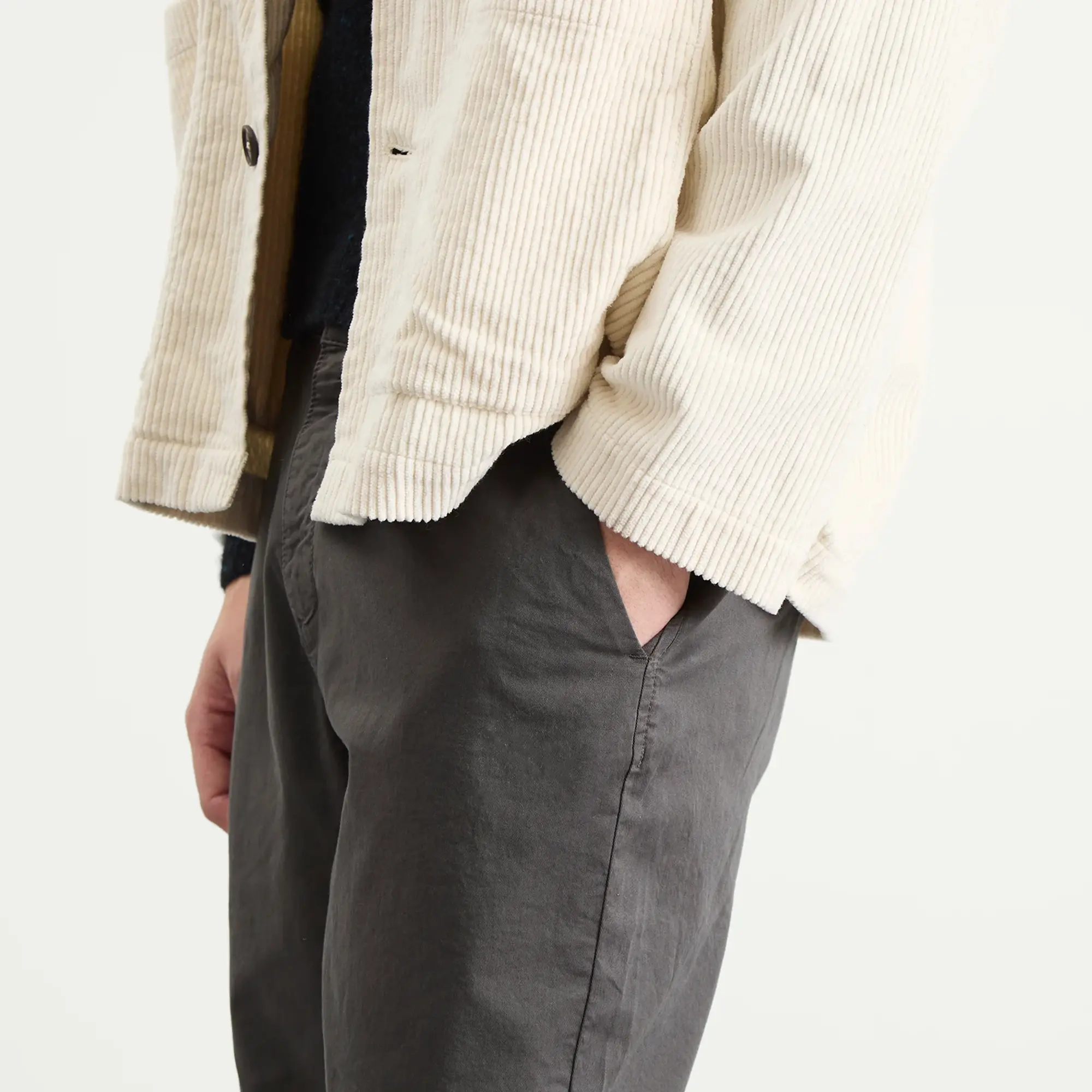 Kestin Men's Inverness Trousers Charcoal Twill