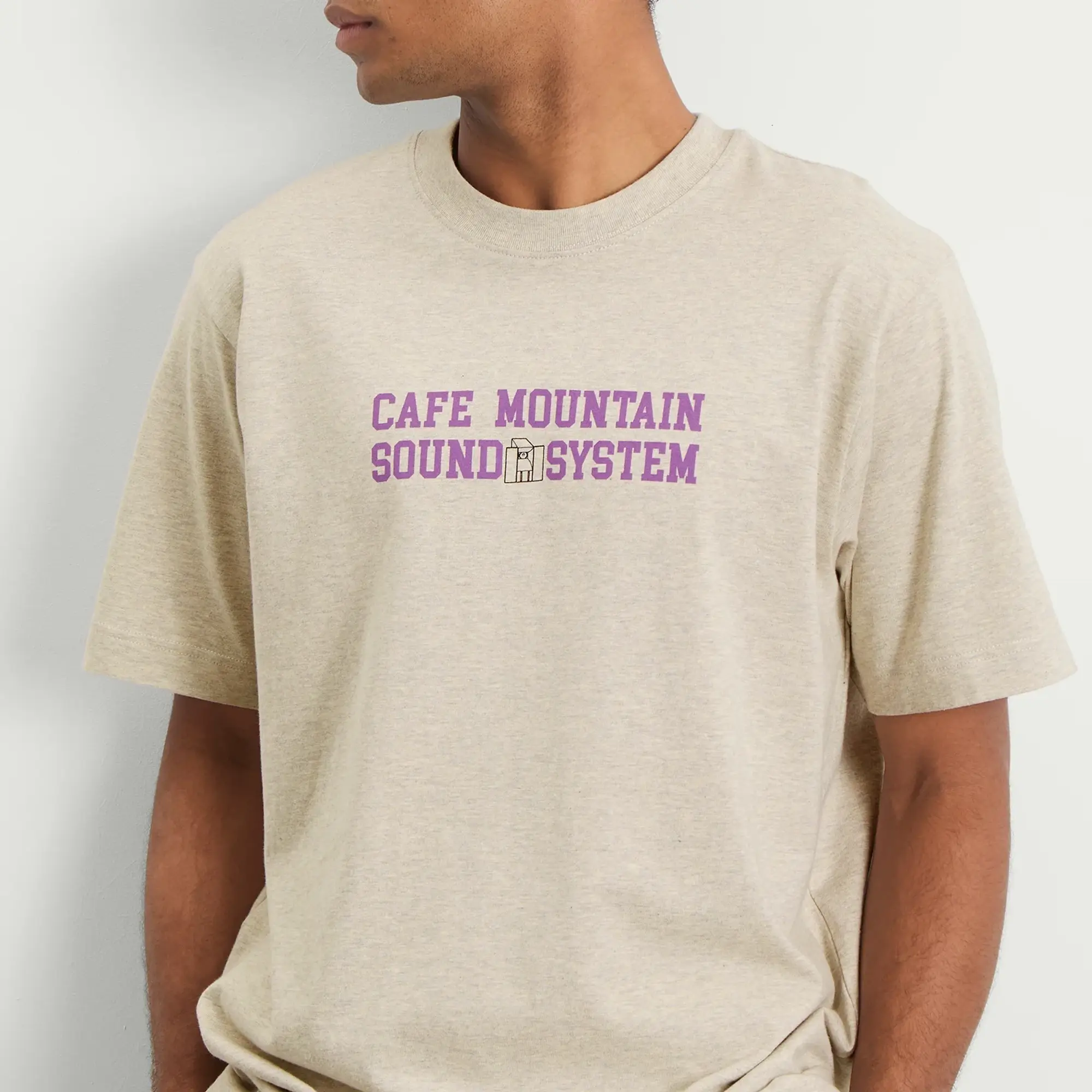 Café Mountain Men's Soundsystem T-Shirt Vintage Heather And Lupin