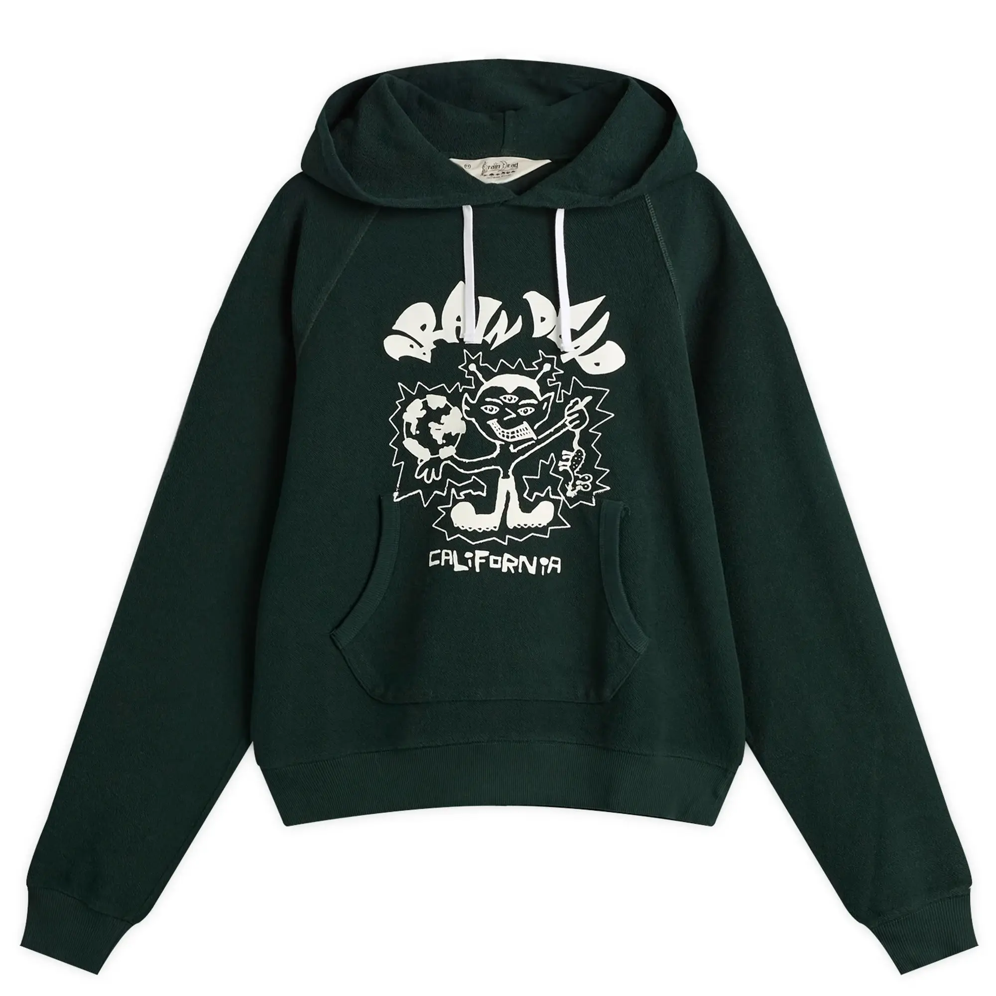 Brain Dead Men's Global Shock Hoodie Forest Green