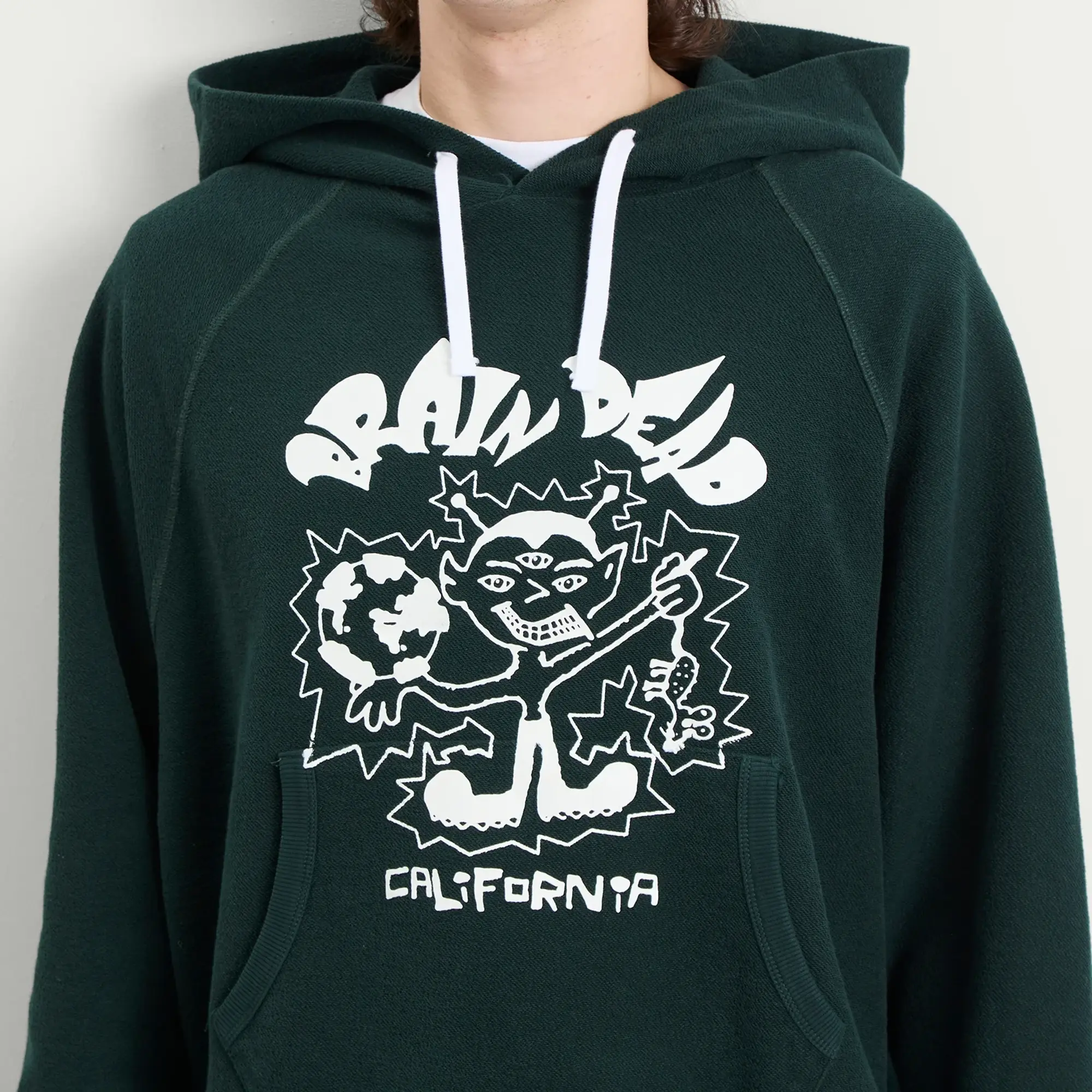 Brain Dead Men's Global Shock Hoodie Forest Green