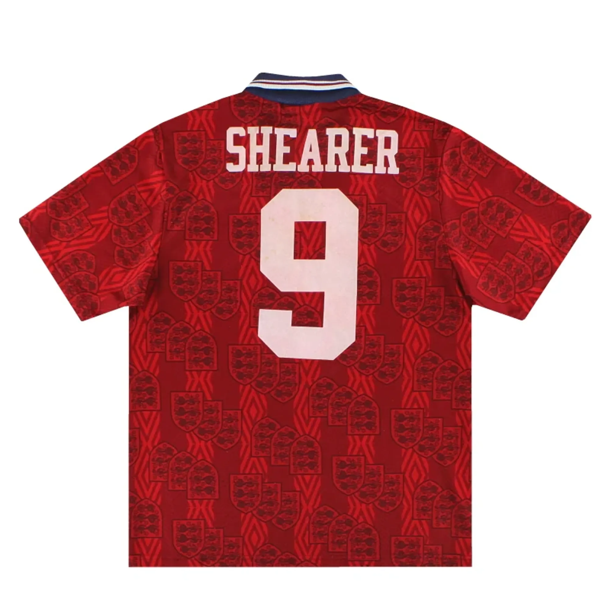1994-95 England Umbro Away Shirt Shearer #9 M - England / Excellent 