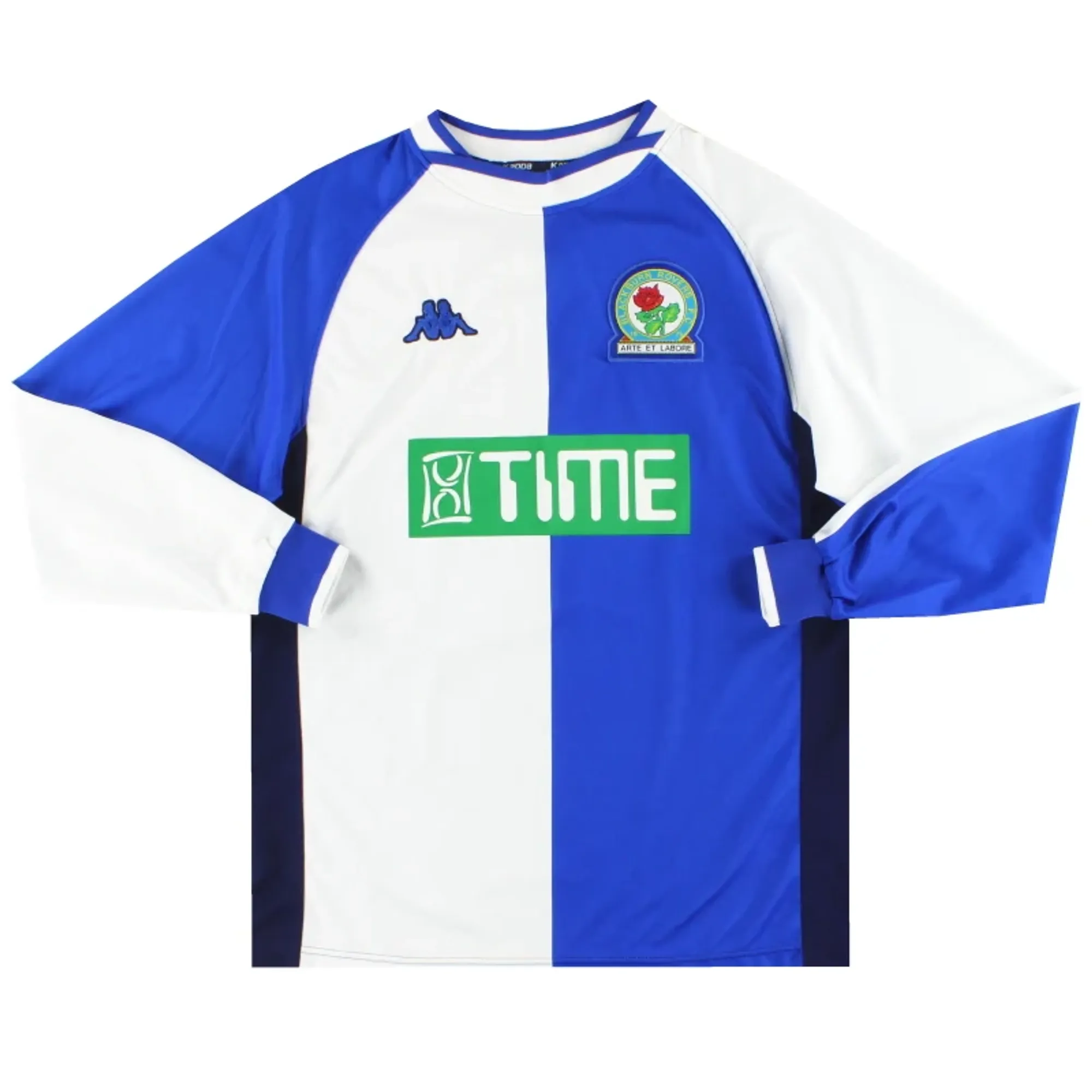 2000-02 Blackburn Kappa Home Shirt L/S M - Blackburn Rovers / Excellent 