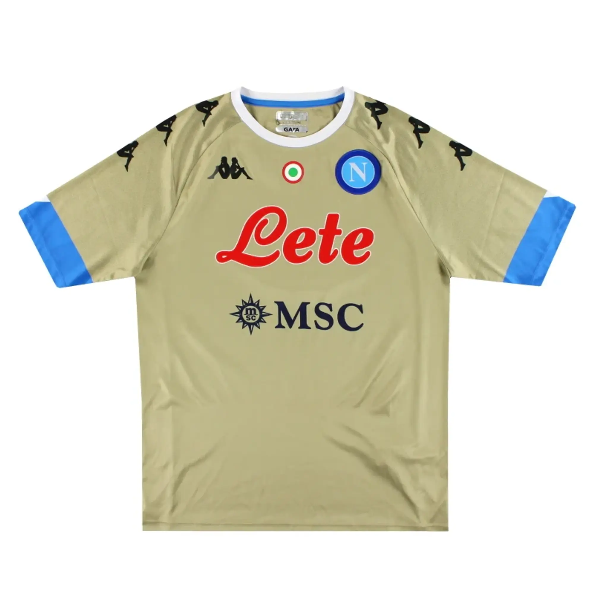 2020-21 Napoli Kappa Goalkeeper Shirt M - Napoli / Excellent 