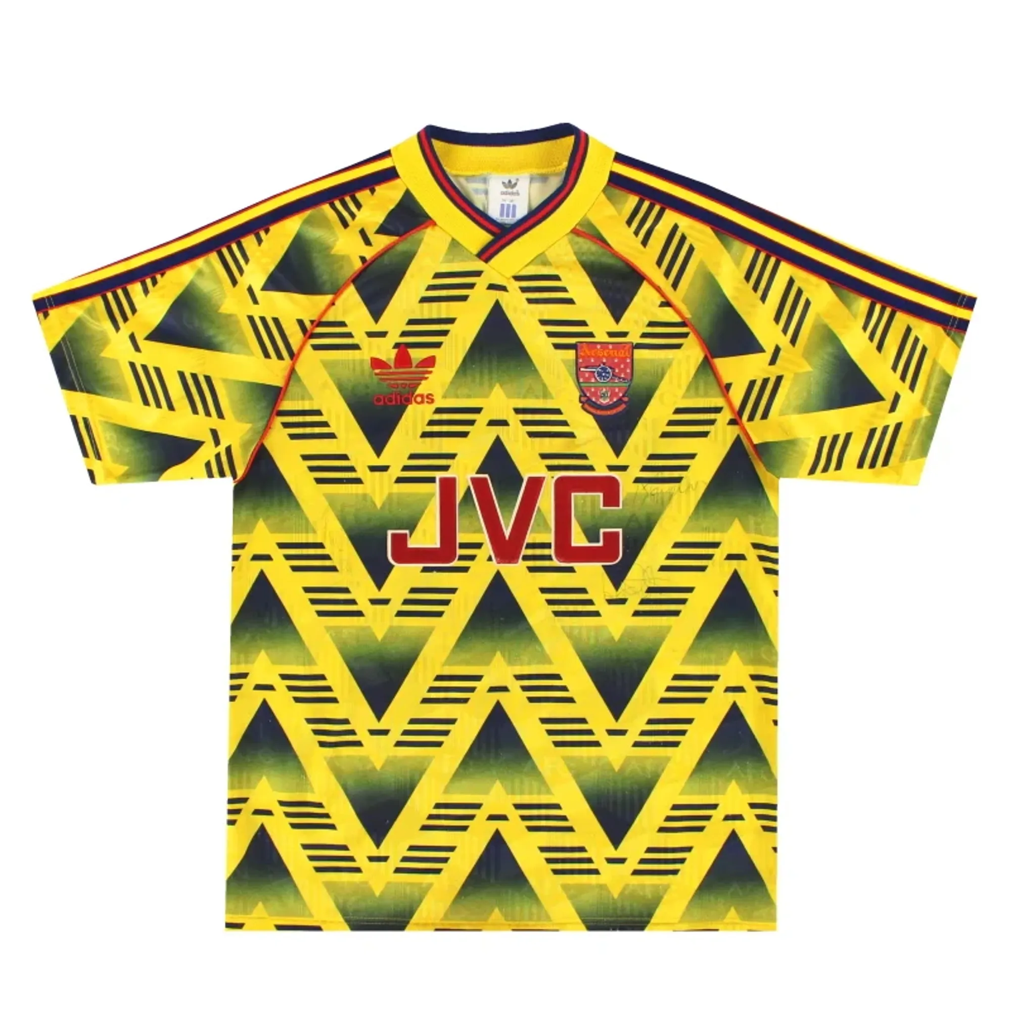 1991-93 Arsenal adidas Away Shirt XS - Arsenal / Very Good 