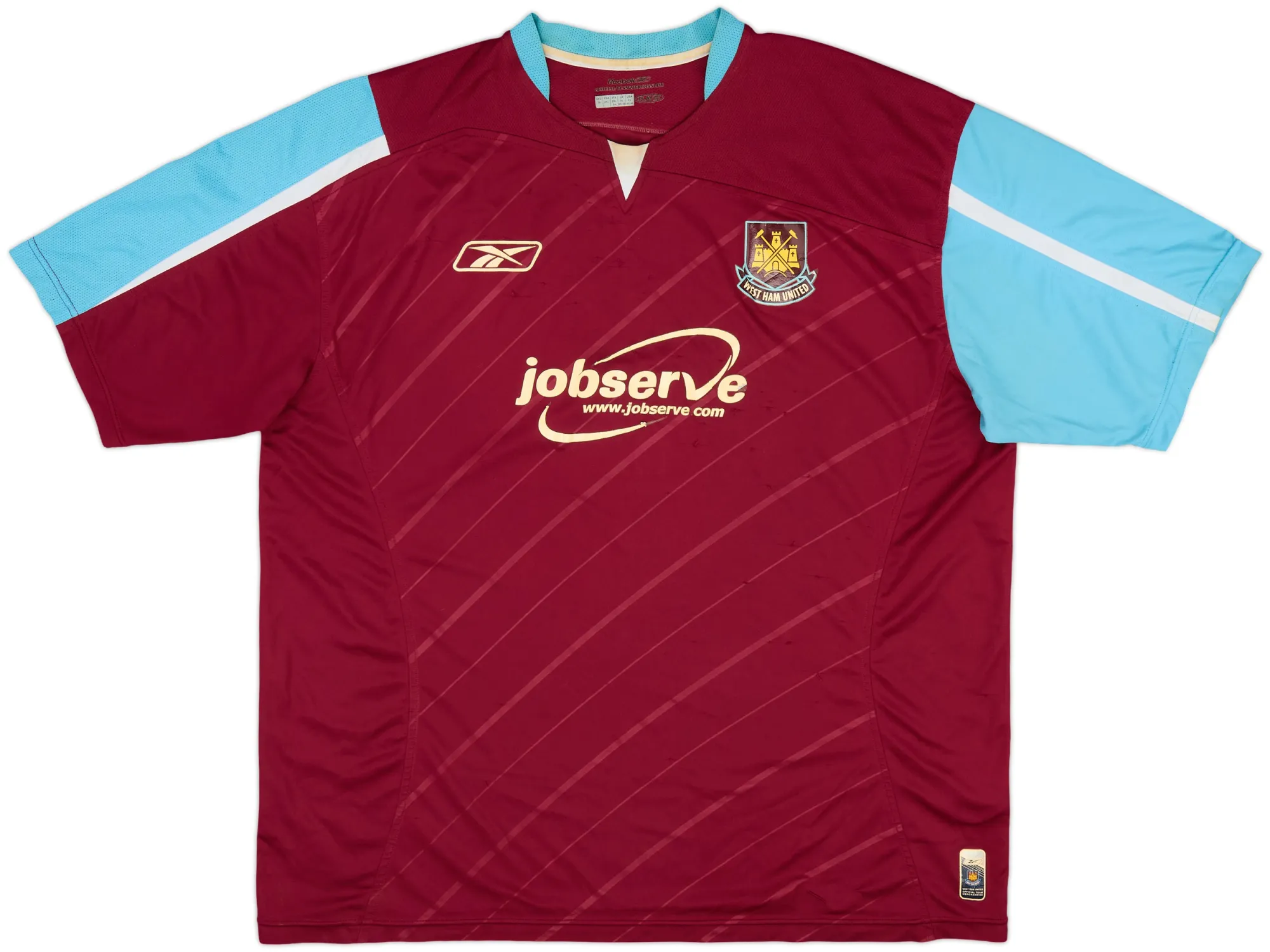 Reebok West Ham United Mens SS Home Shirt 2005/07