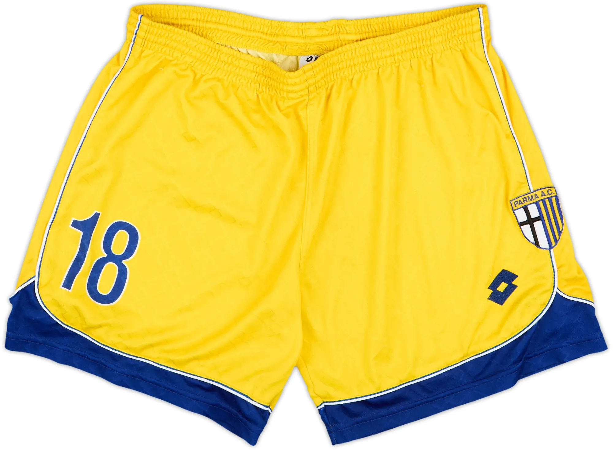 Lotto Parma Mens Player Issue Home Shorts 1998/99