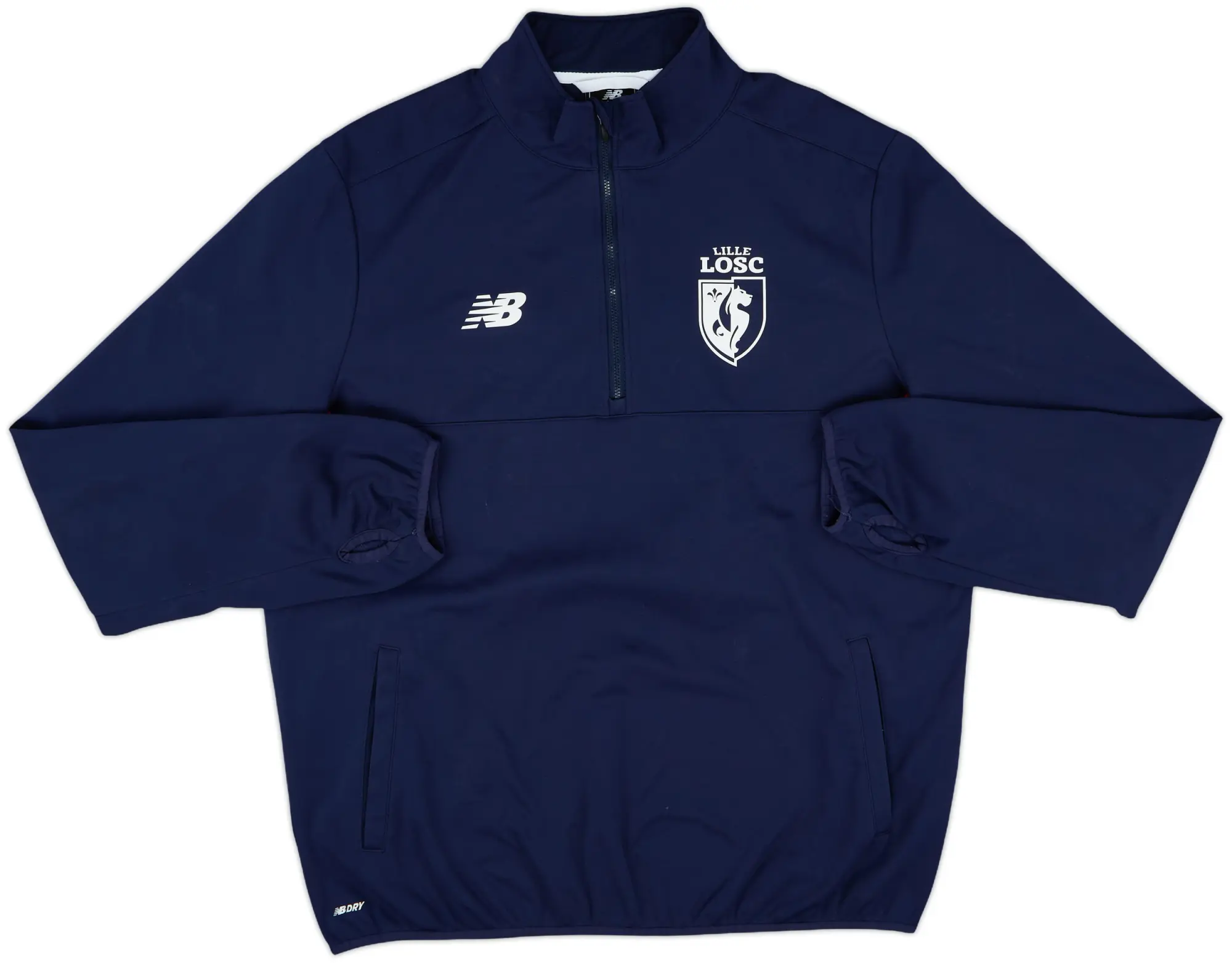 2016-17 Lille New Balance 1/4 Zip Drill Top - 7/10 - (XL)