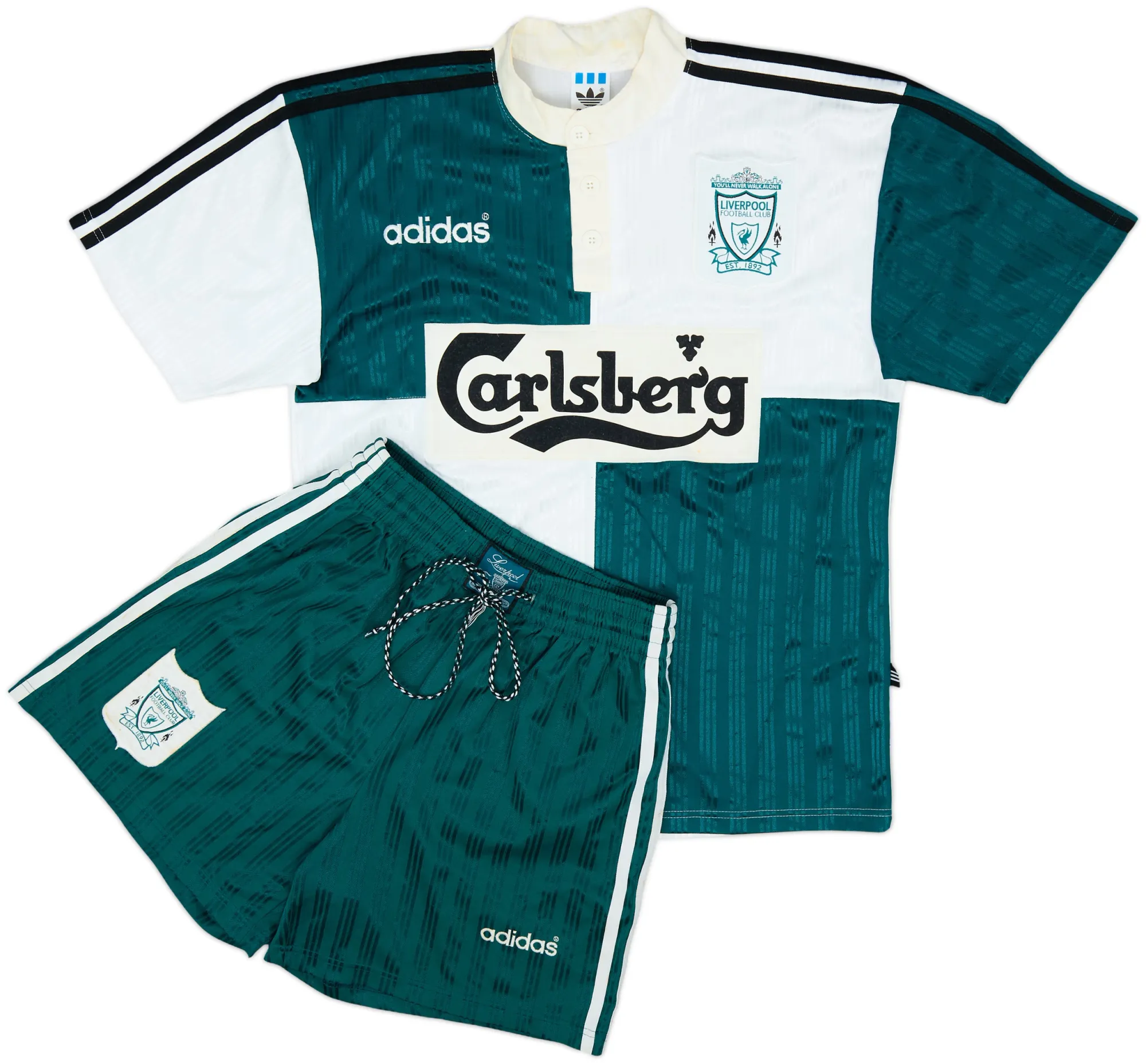 adidas Liverpool Mens SS Away Mini Kit 1995/96
