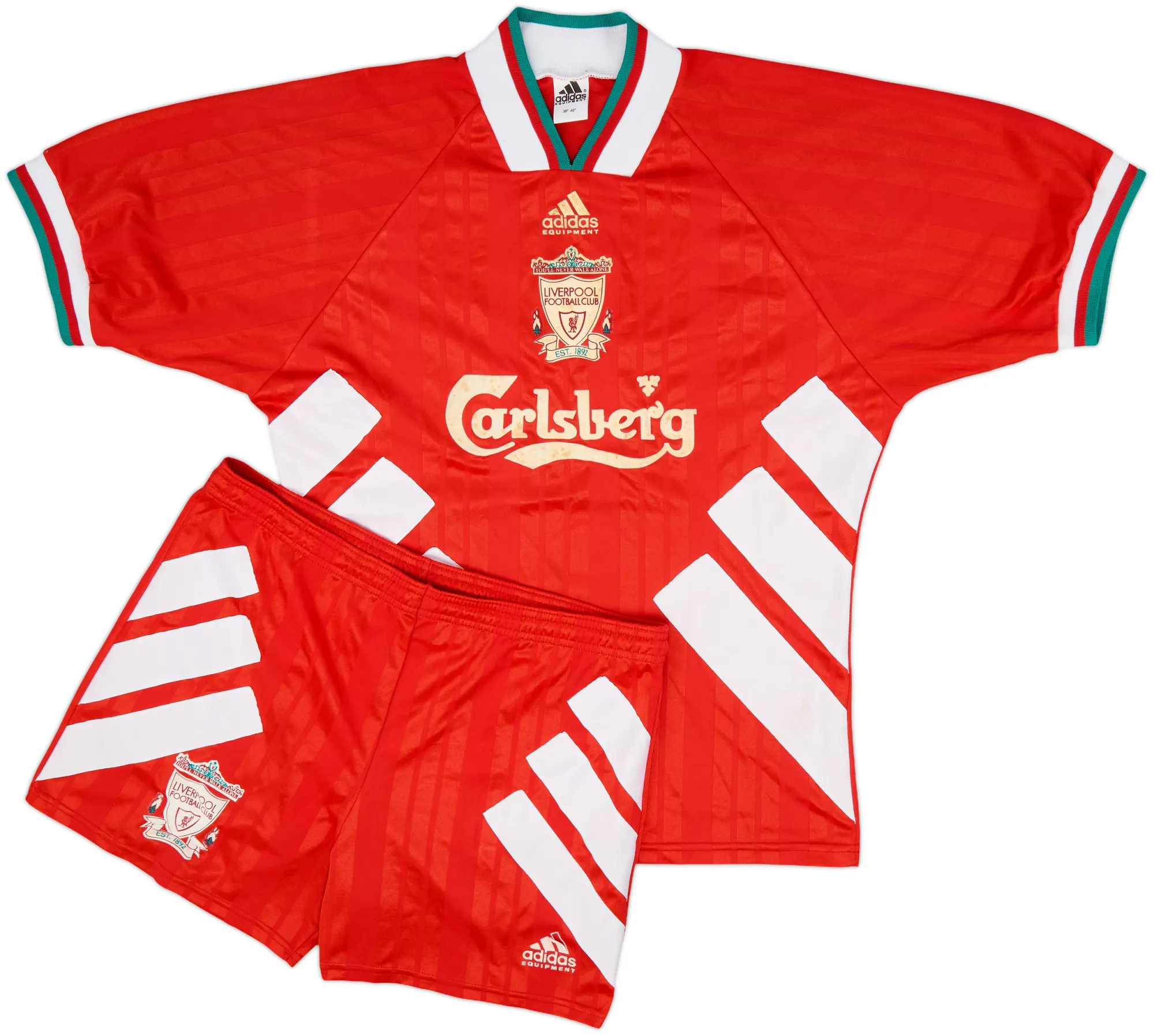 adidas Liverpool Mens SS Home Shirt 1993/95