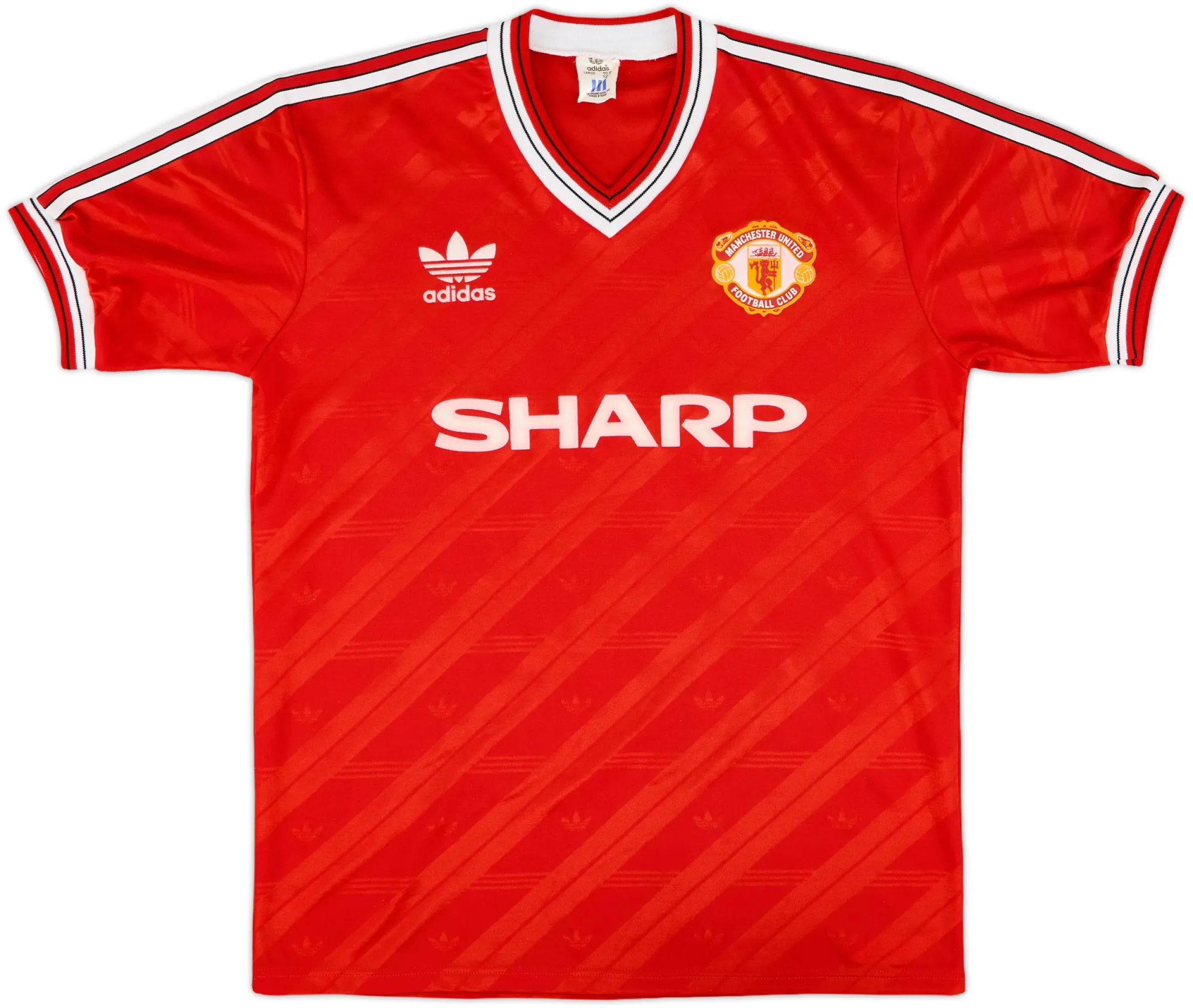 adidas Manchester United Mens SS Home Shirt 1986/88