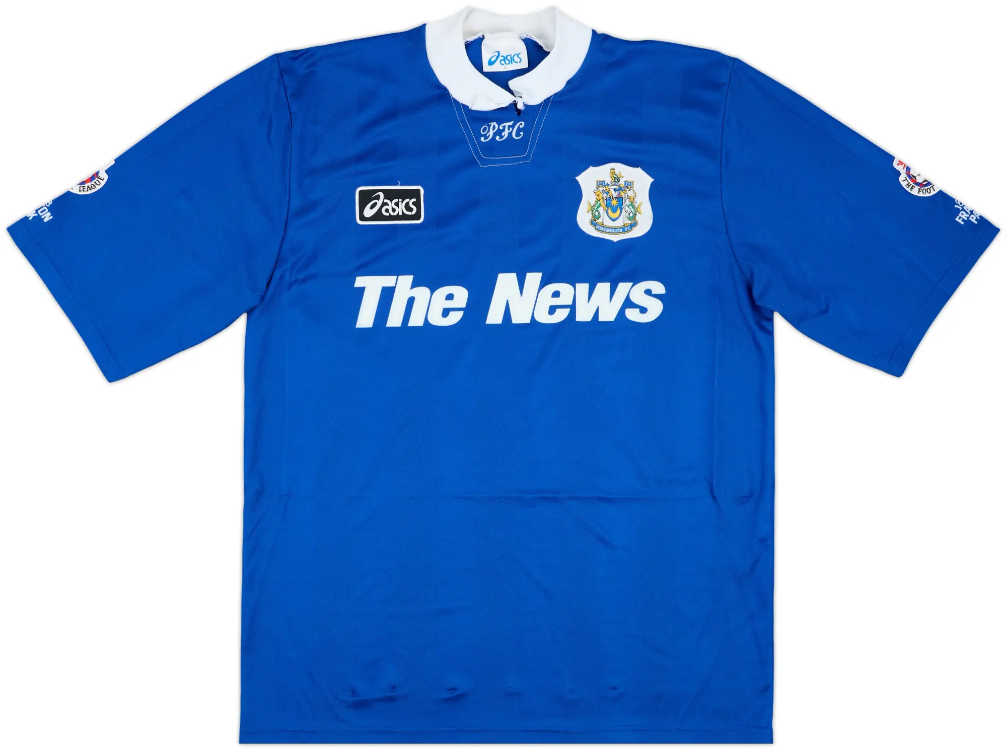 1995-96 Portsmouth Match Issue Home Shirt #7
