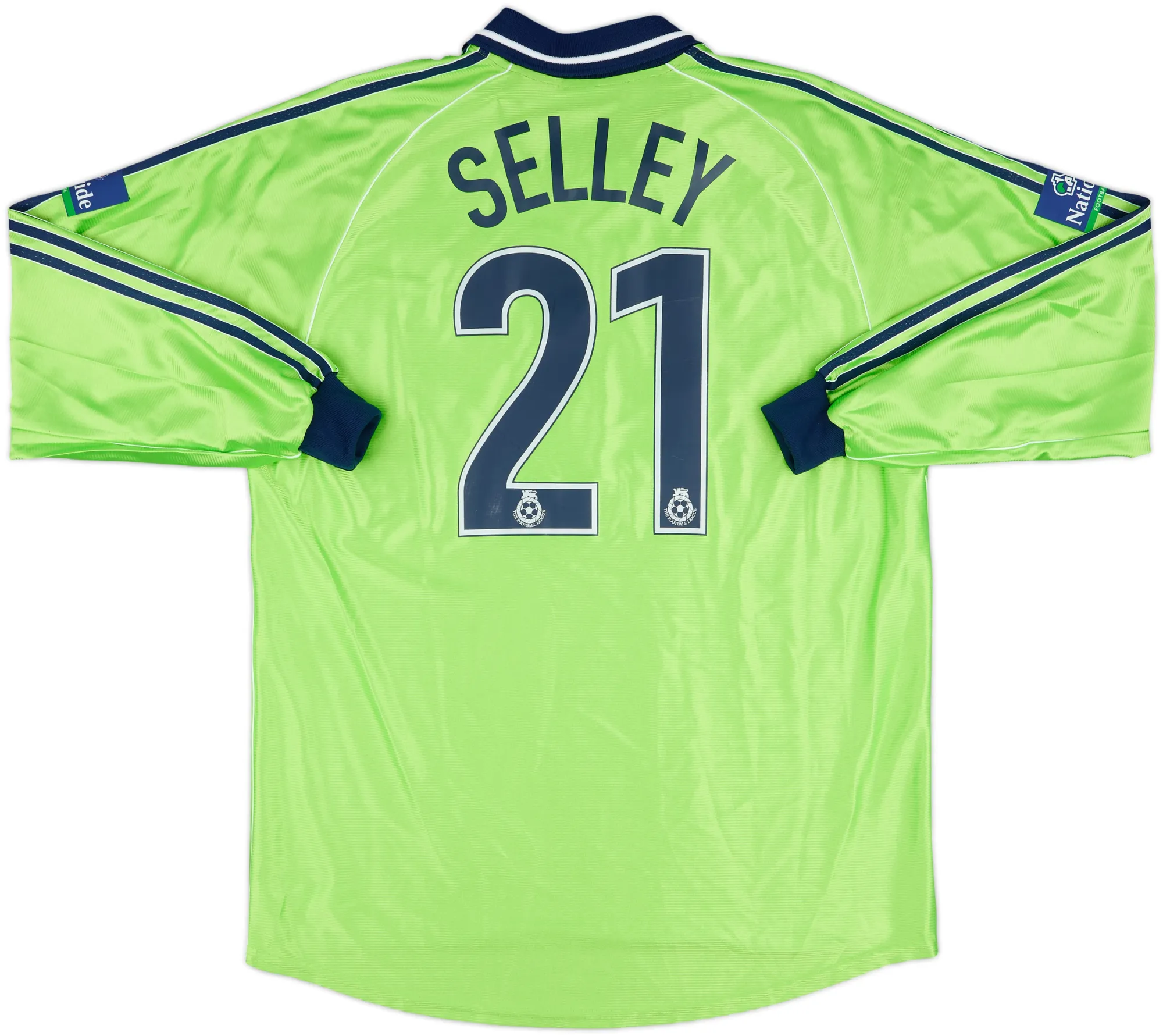 adidas Fulham Mens LS Player Issue Away Shirt 1999/00