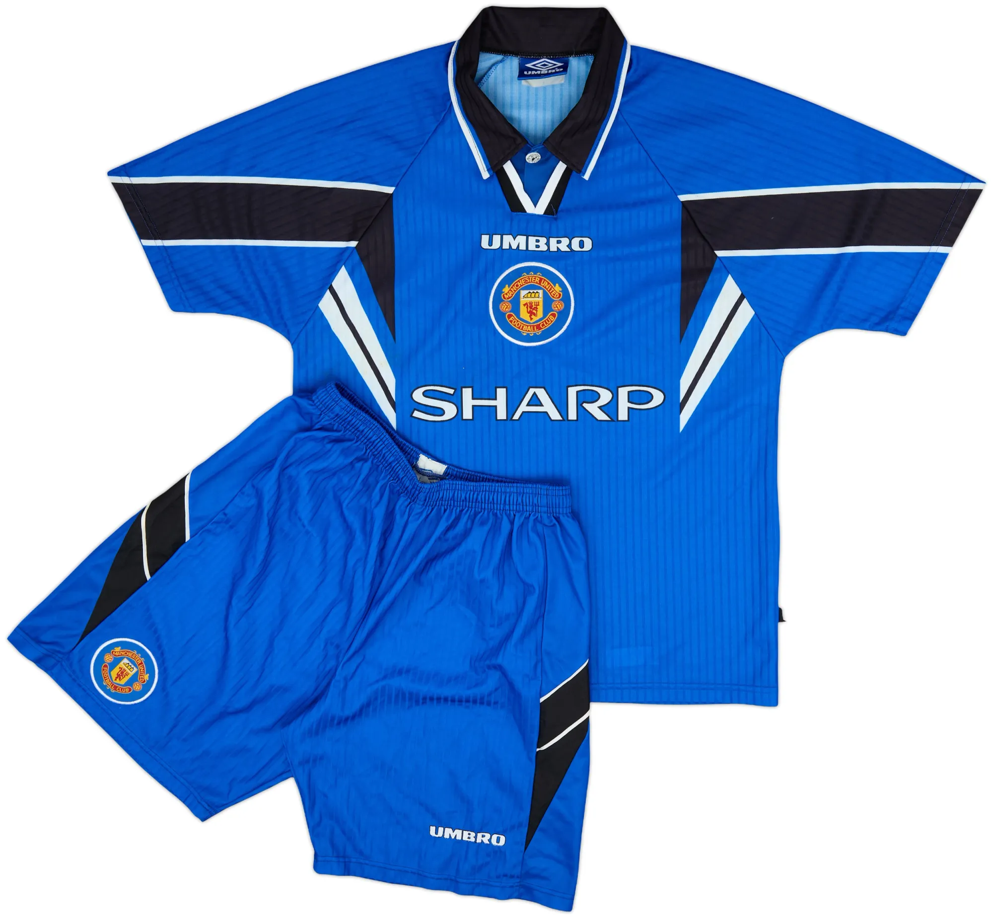 Umbro Manchester United Mens SS Third Mini Kit 1996/98