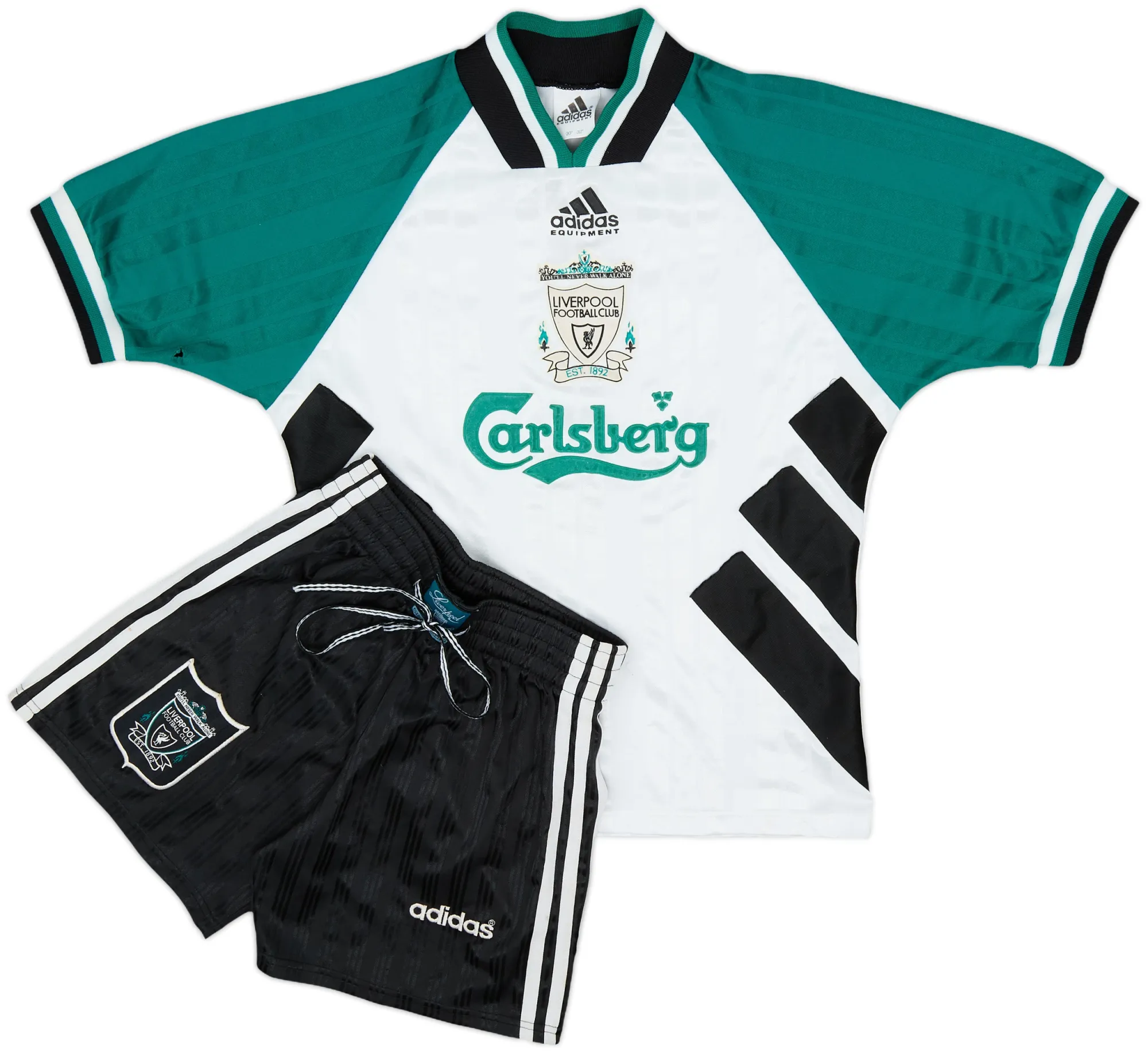 adidas Liverpool Boys SS Away Mini Kit 1993/95