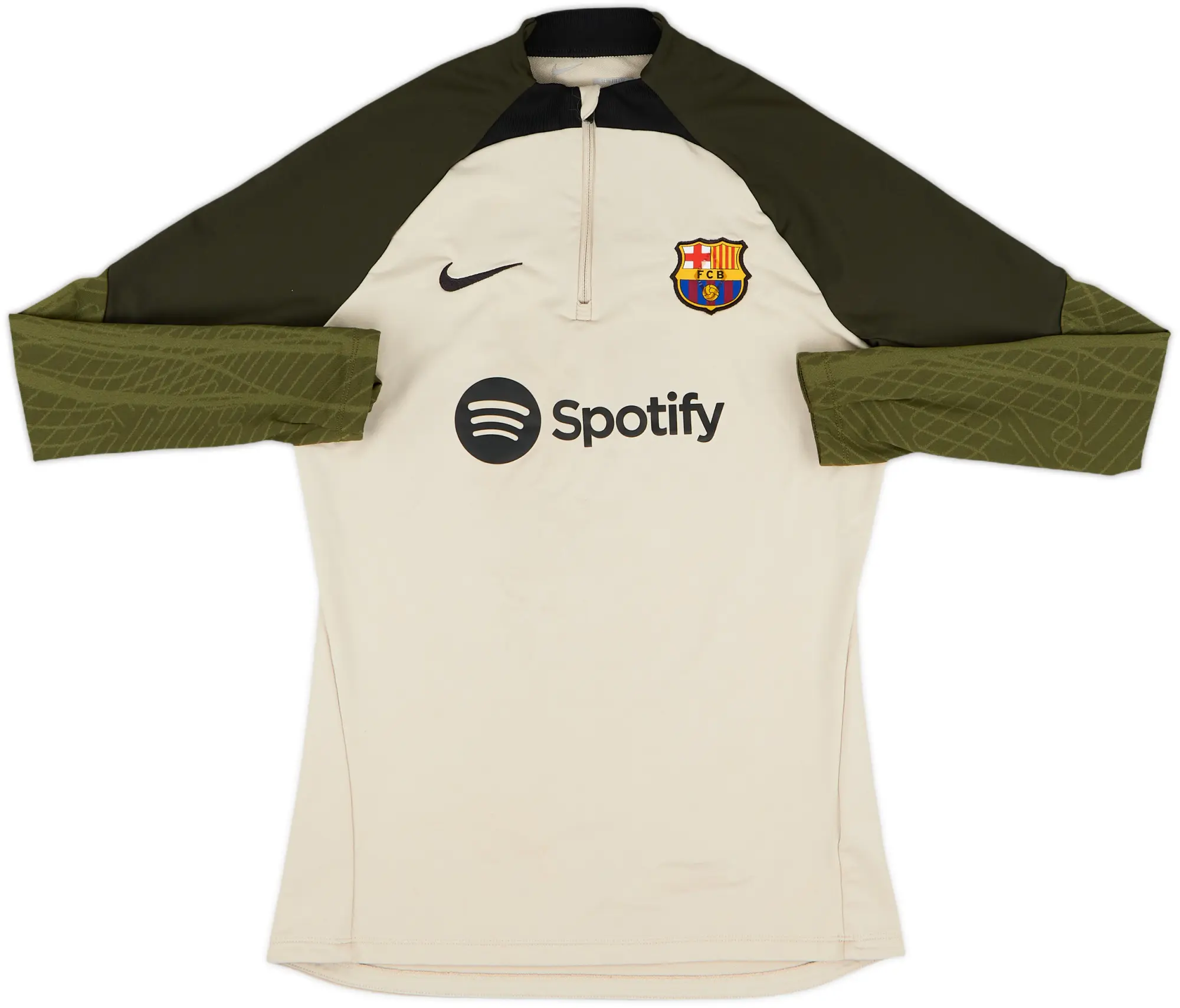 2023-24 Barcelona adidas 1/4 Zip Sweat Top - 8/10 - (S)
