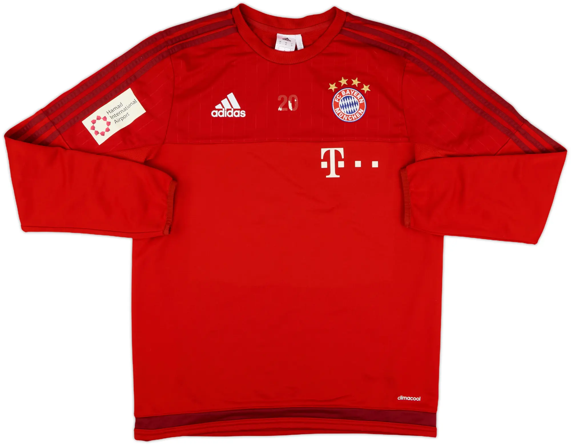 2015-16 Bayern Munich Player Issue adidas Sweat Top #20 - 5/10 - (M)