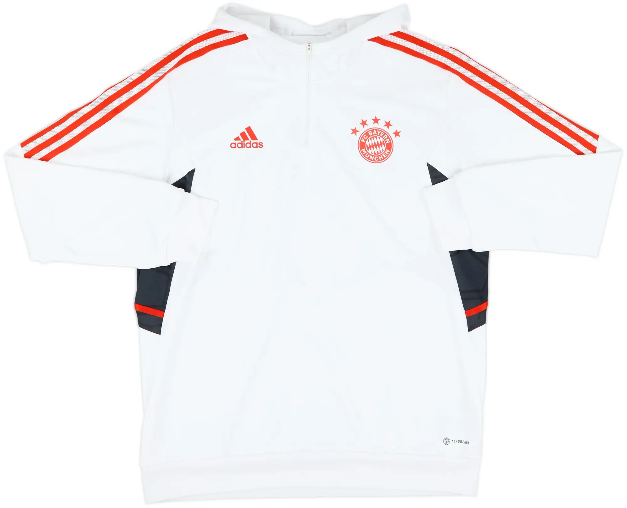 2022-23 Bayern Munich adidas 1/4 Zip Training Top - 8/10 - (XL)