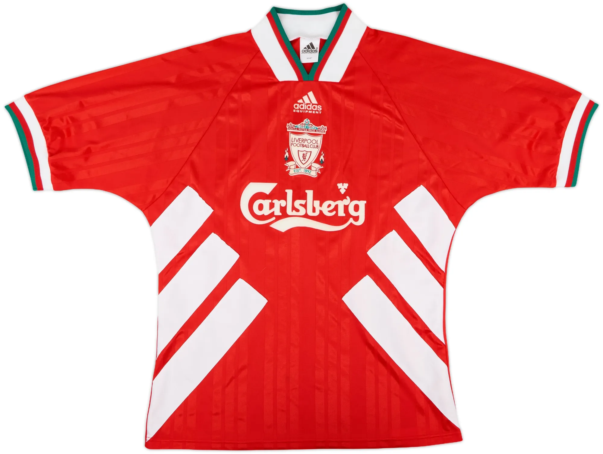 adidas Liverpool Mens SS Home Shirt 1993/95