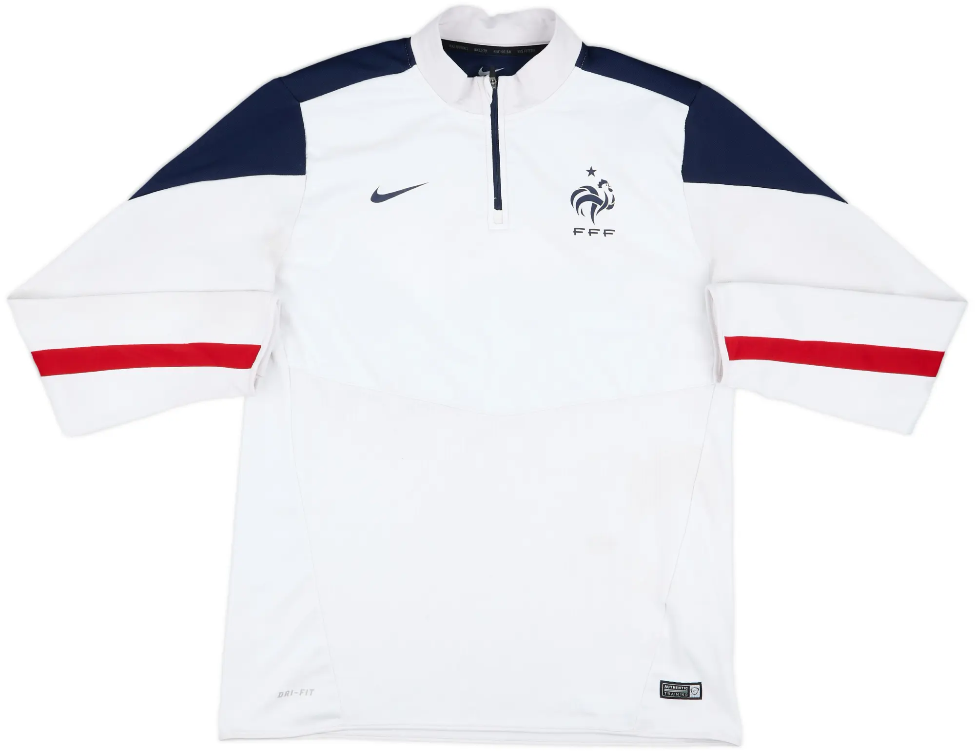 2014-15 France Nike 1/4 Zip Drill Top - 5/10 - (L)