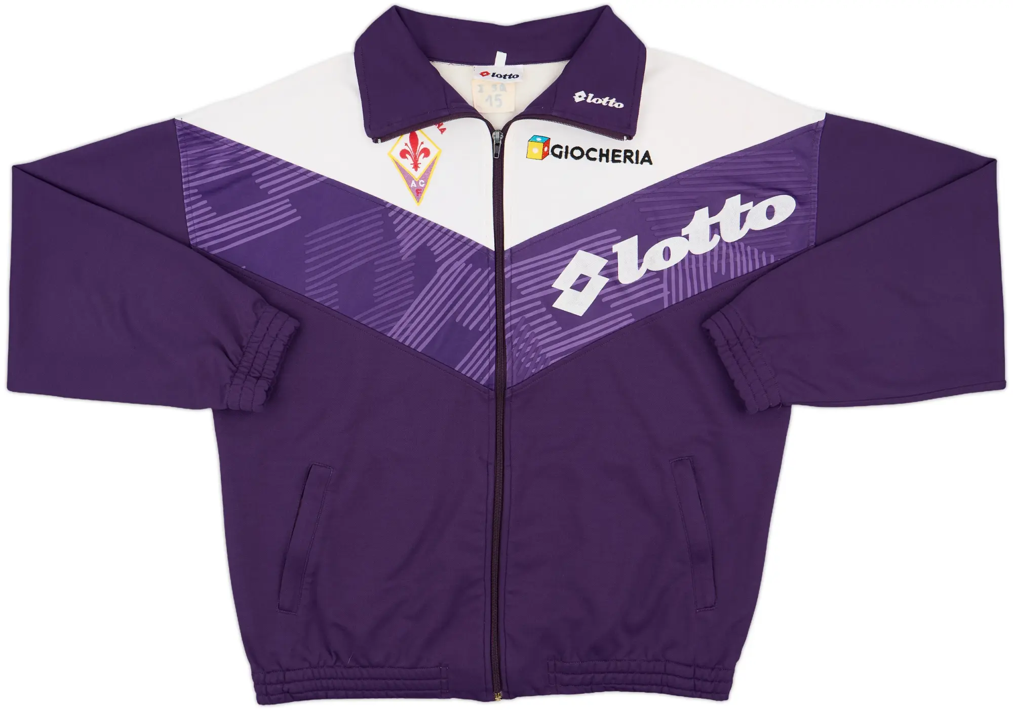 1991-92 Fiorentina Lotto Track Jacket - 8/10 - (XL)