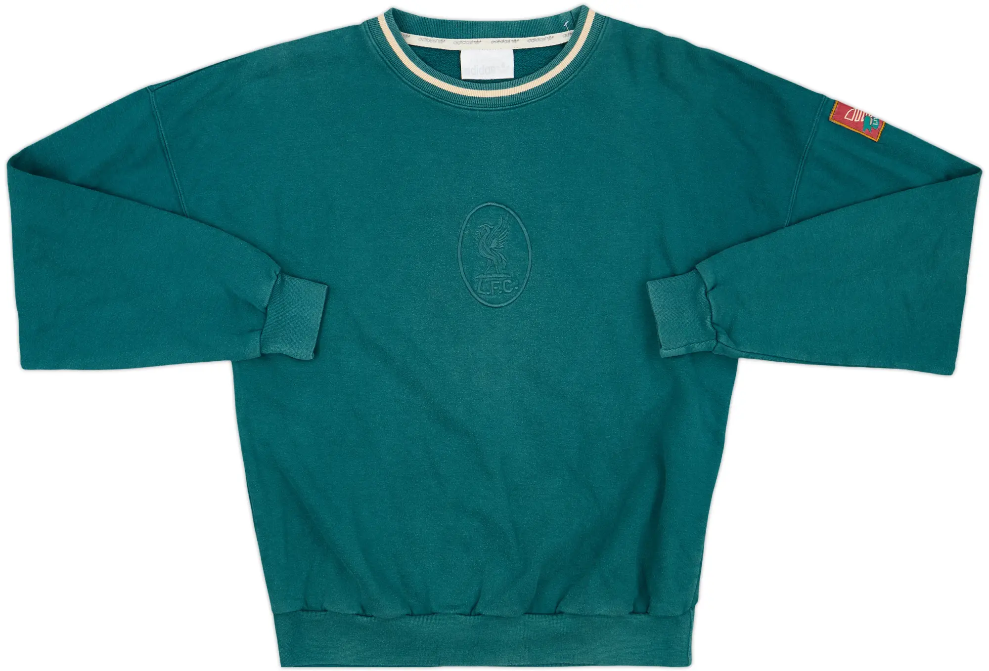 1992-93 Liverpool adidas Sweat Top - 8/10 - (S)